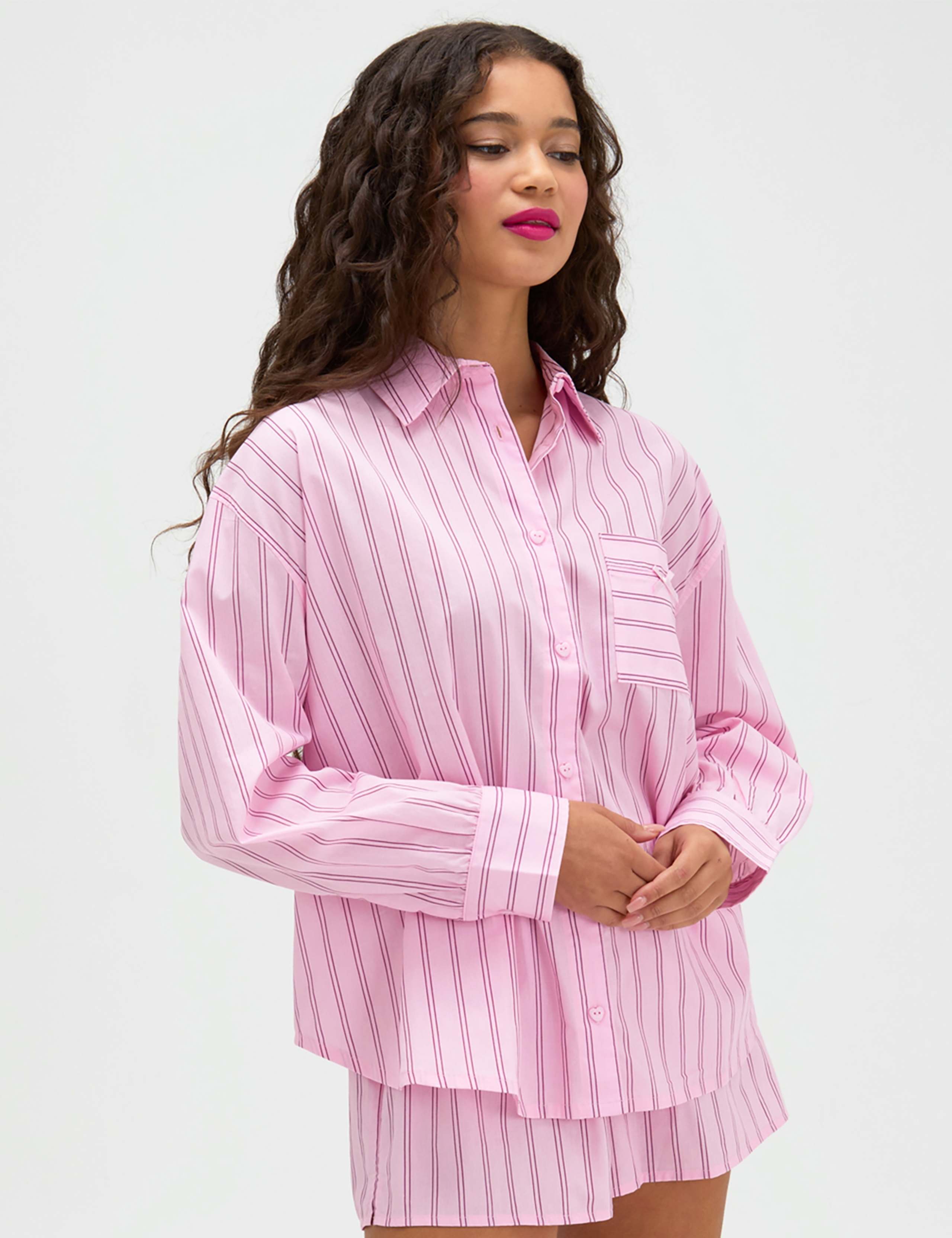 Pure Cotton Striped Pyjama Set 2 of 6
