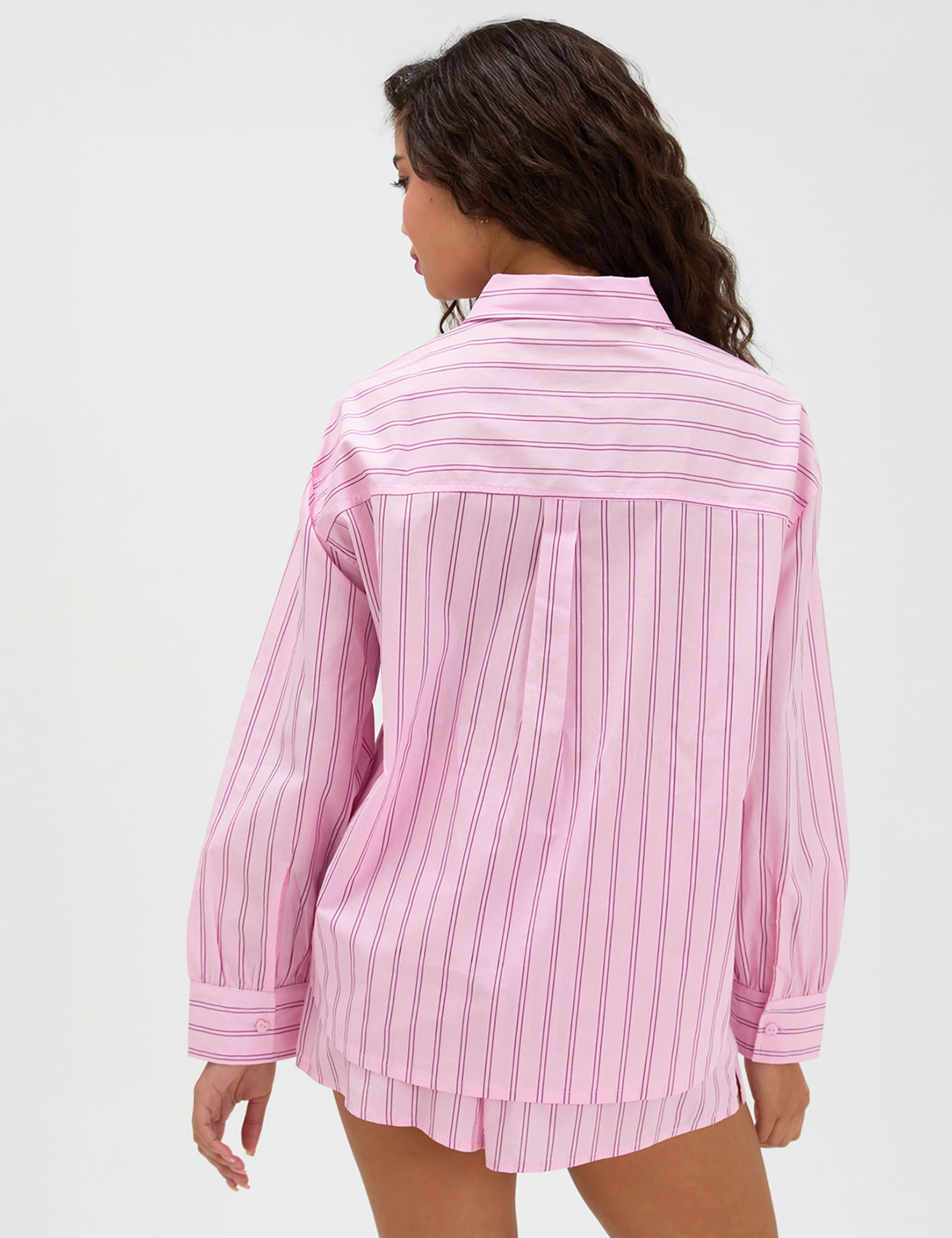 Pure Cotton Striped Pyjama Set 5 of 6