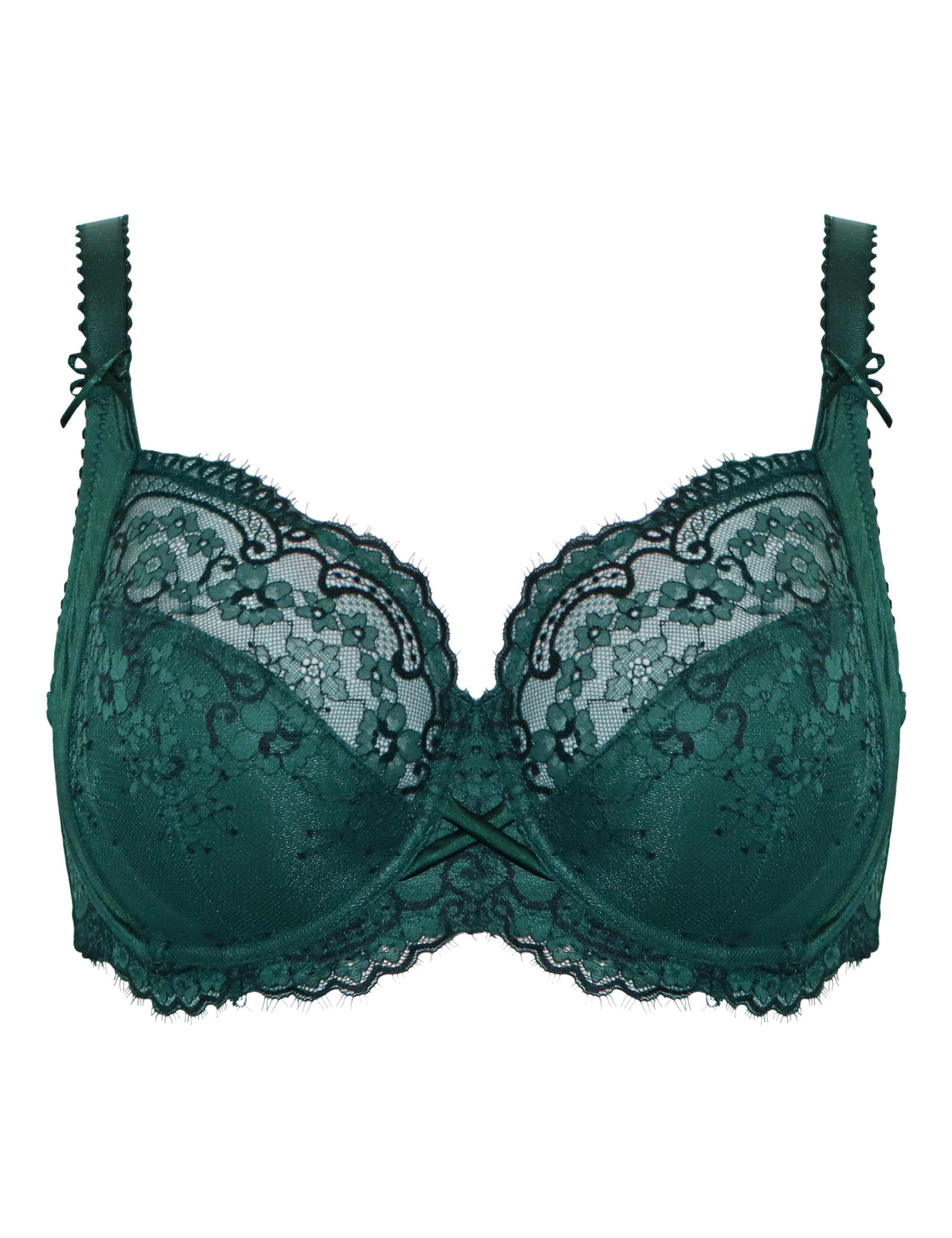 Hollywood Lace Side Support Plunge Bra (D-J) 2 of 8