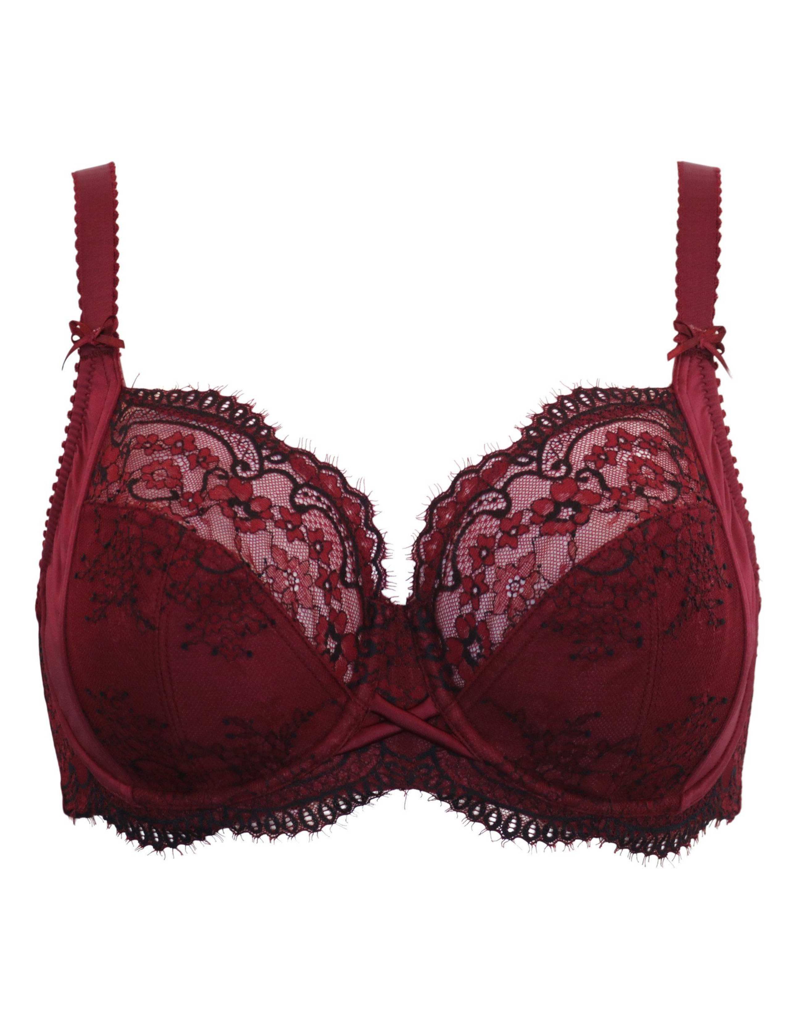 Hollywood Lace Side Support Plunge Bra (D-J) 2 of 10