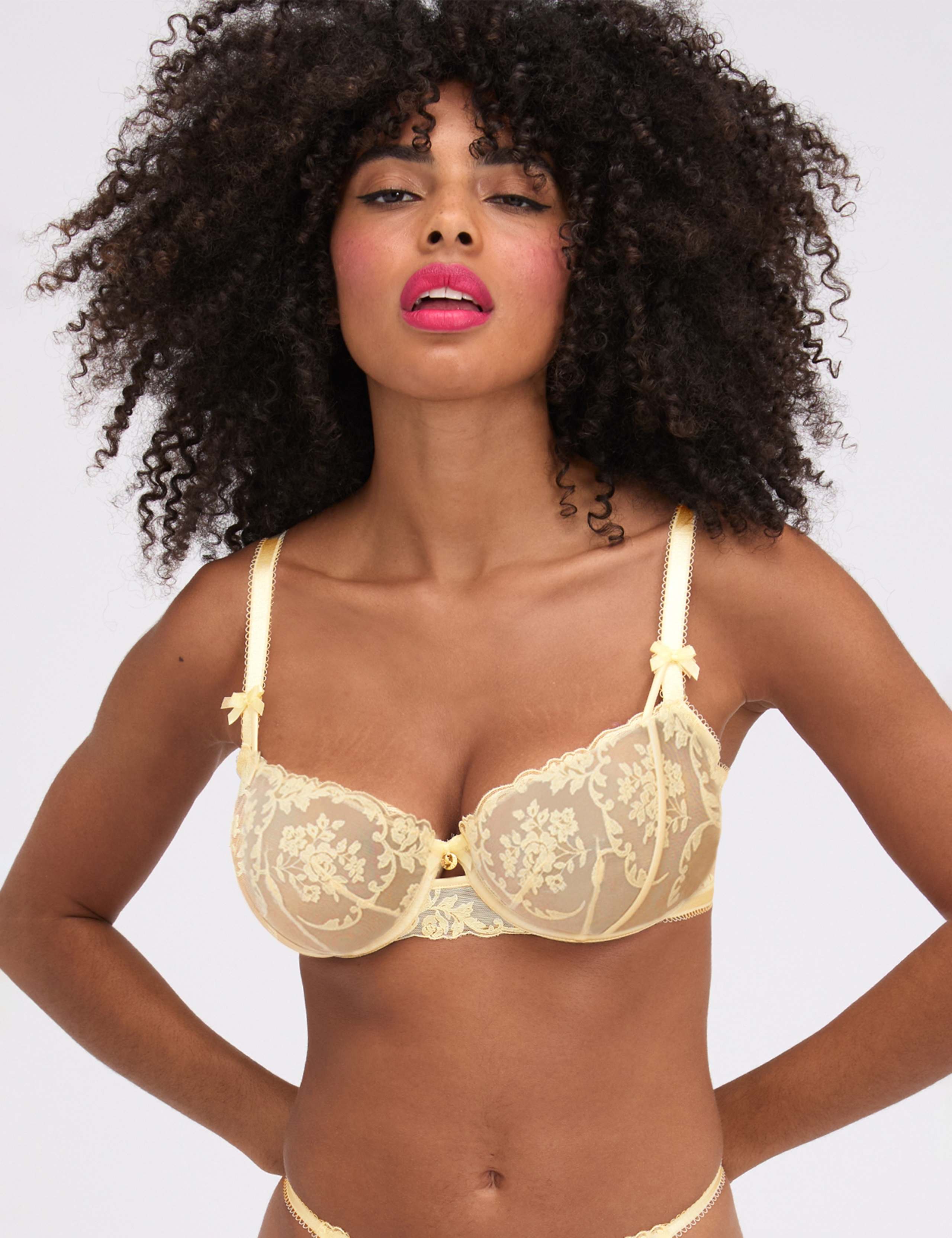 Zoe Embroidered Balconette Bra 3 of 5