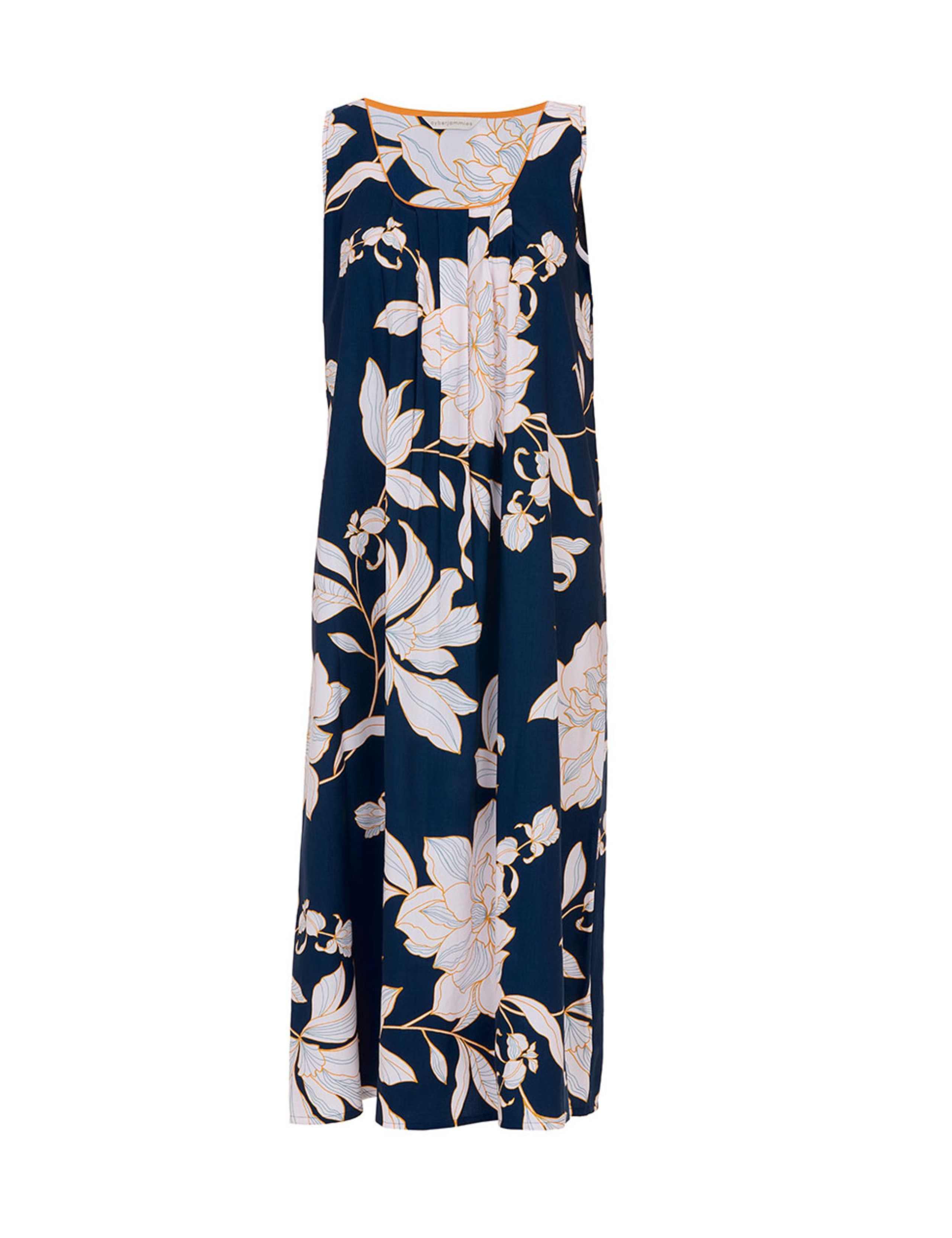 Cotton Floral Midi Long Nighties 2 of 4