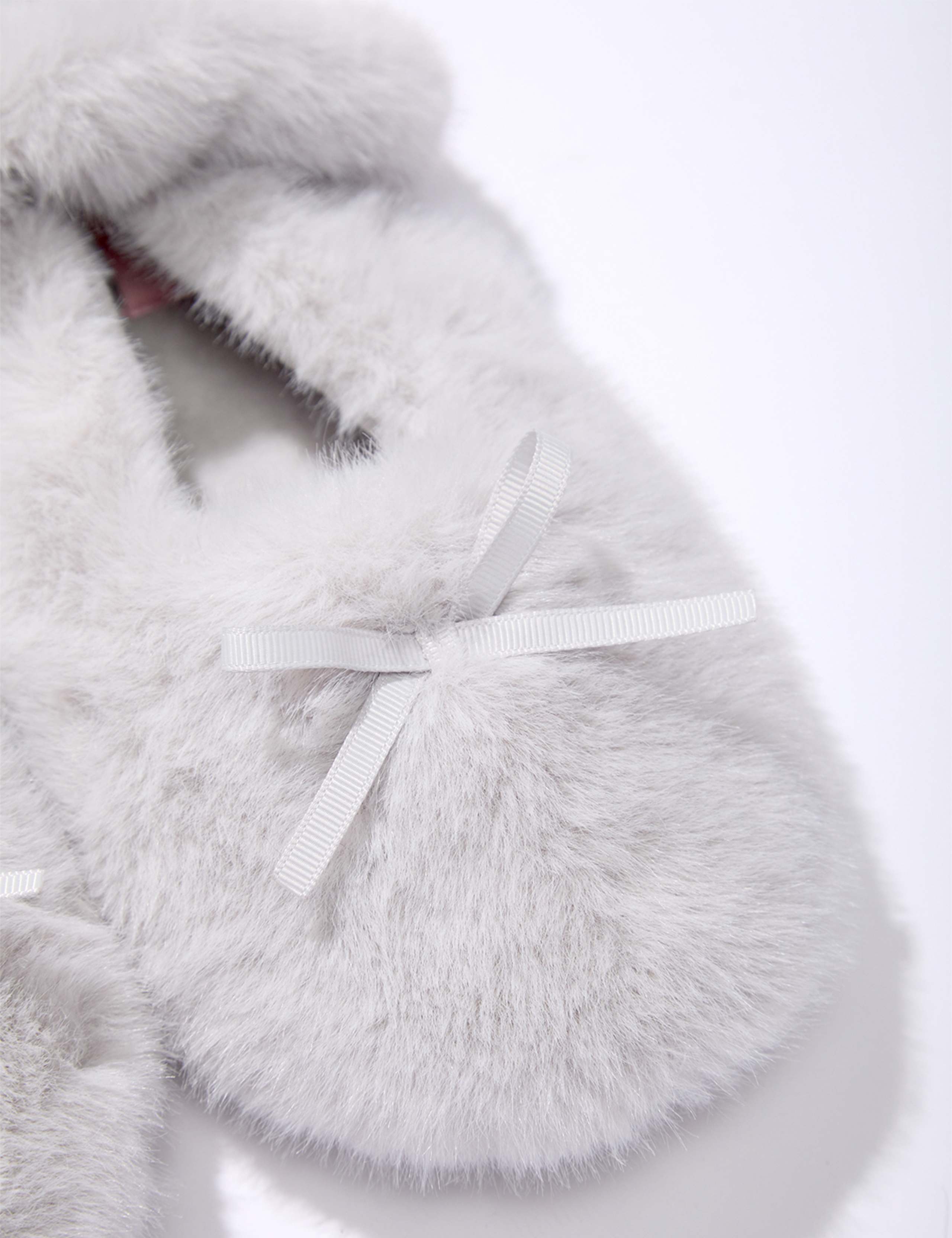Fluffy Bow Ballerina Slippers 6 of 6