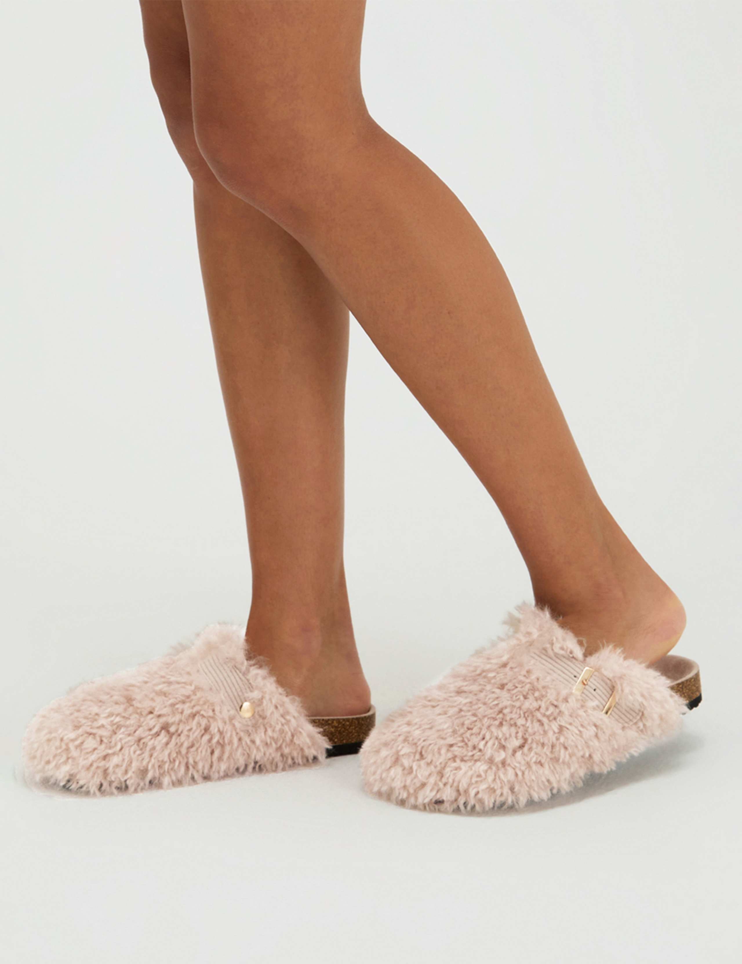 Borg Clog Mule Slippers 5 of 6