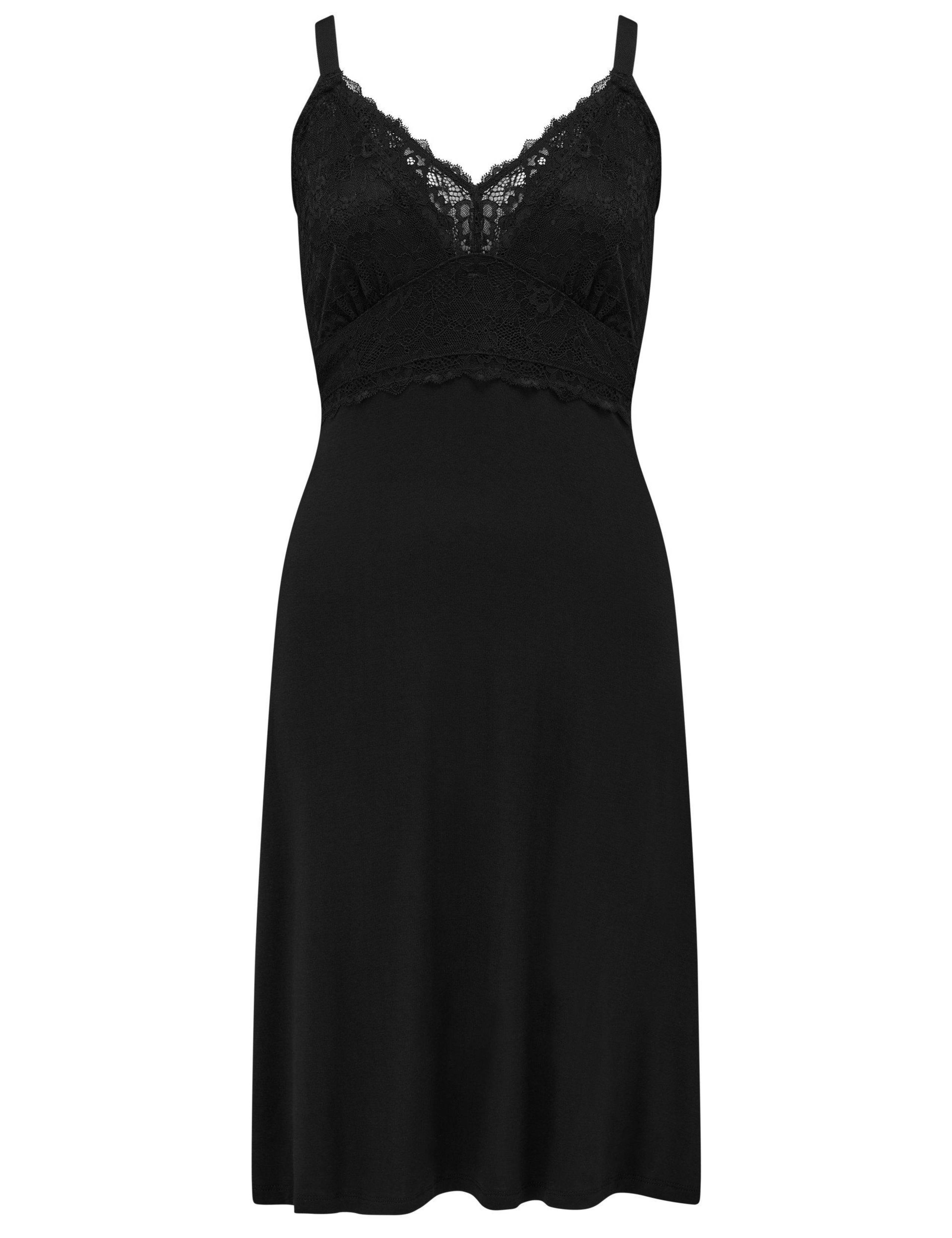 Sofa Loves Lace Trim Knee Length Chemise 2 of 8