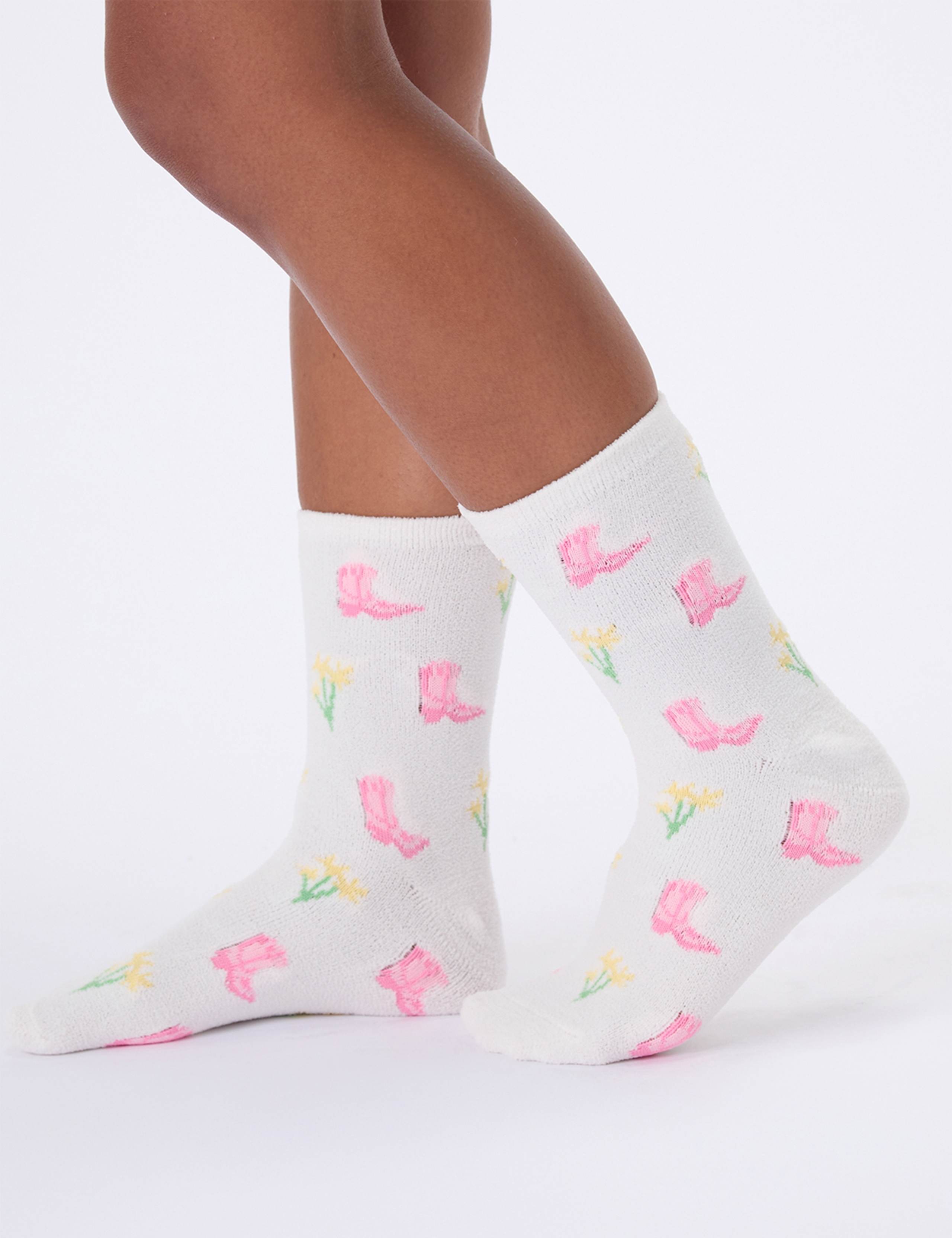 2 Pack Cowgirl Ankle High Socks 5 of 6