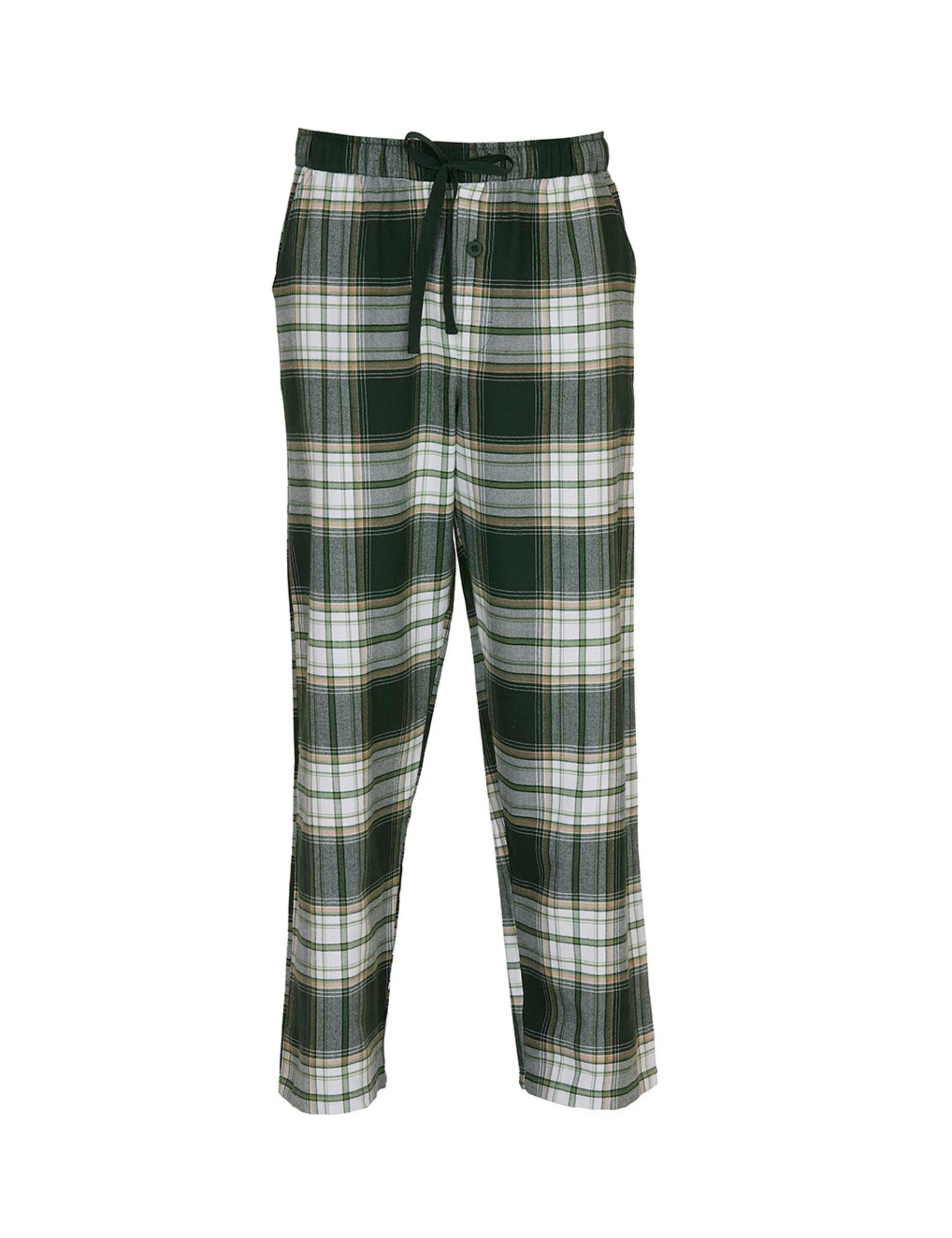 Pure Cotton Checked Pyjama Bottoms 2 of 4