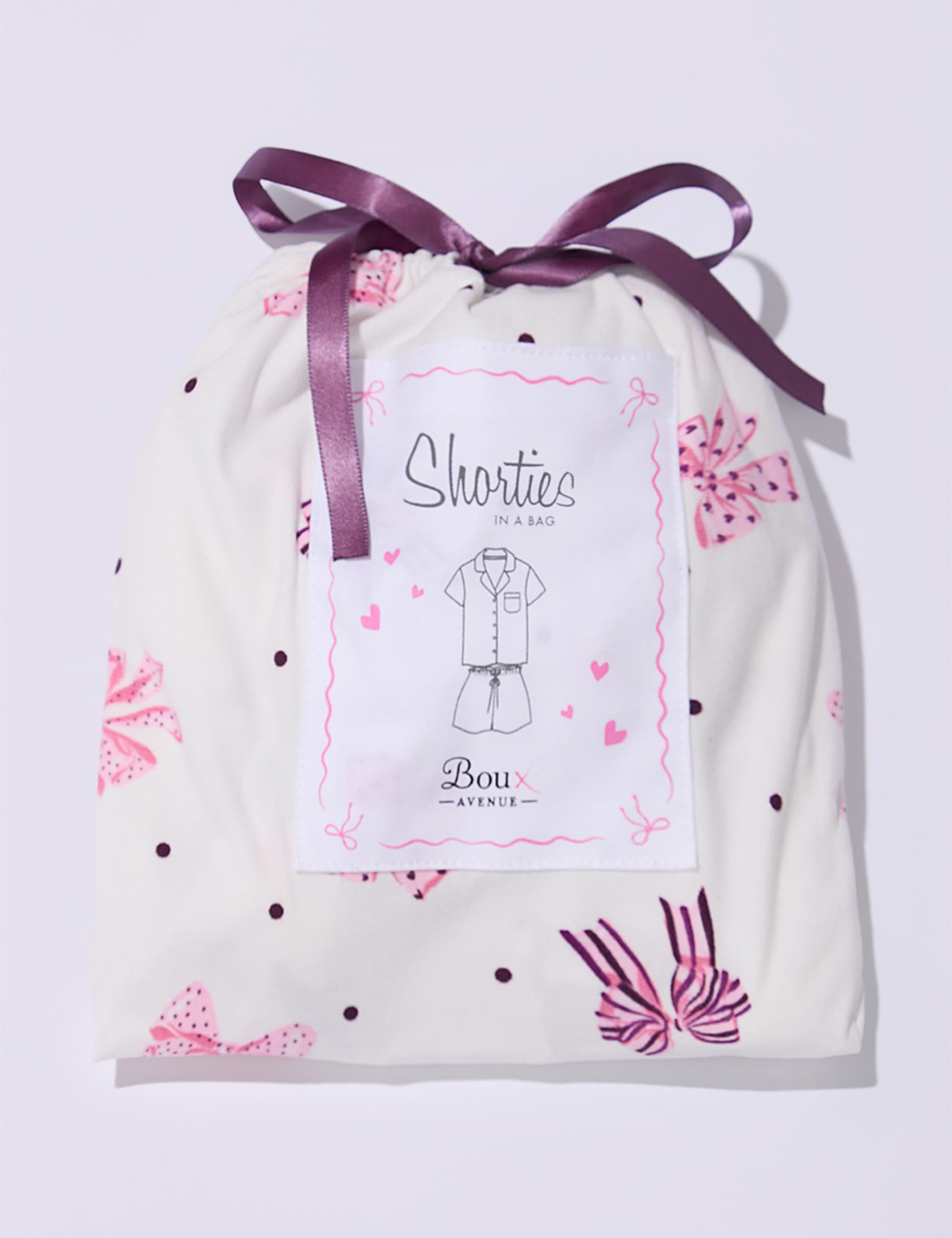 Fleece Bow Shortie Set in a Bag 4 of 7