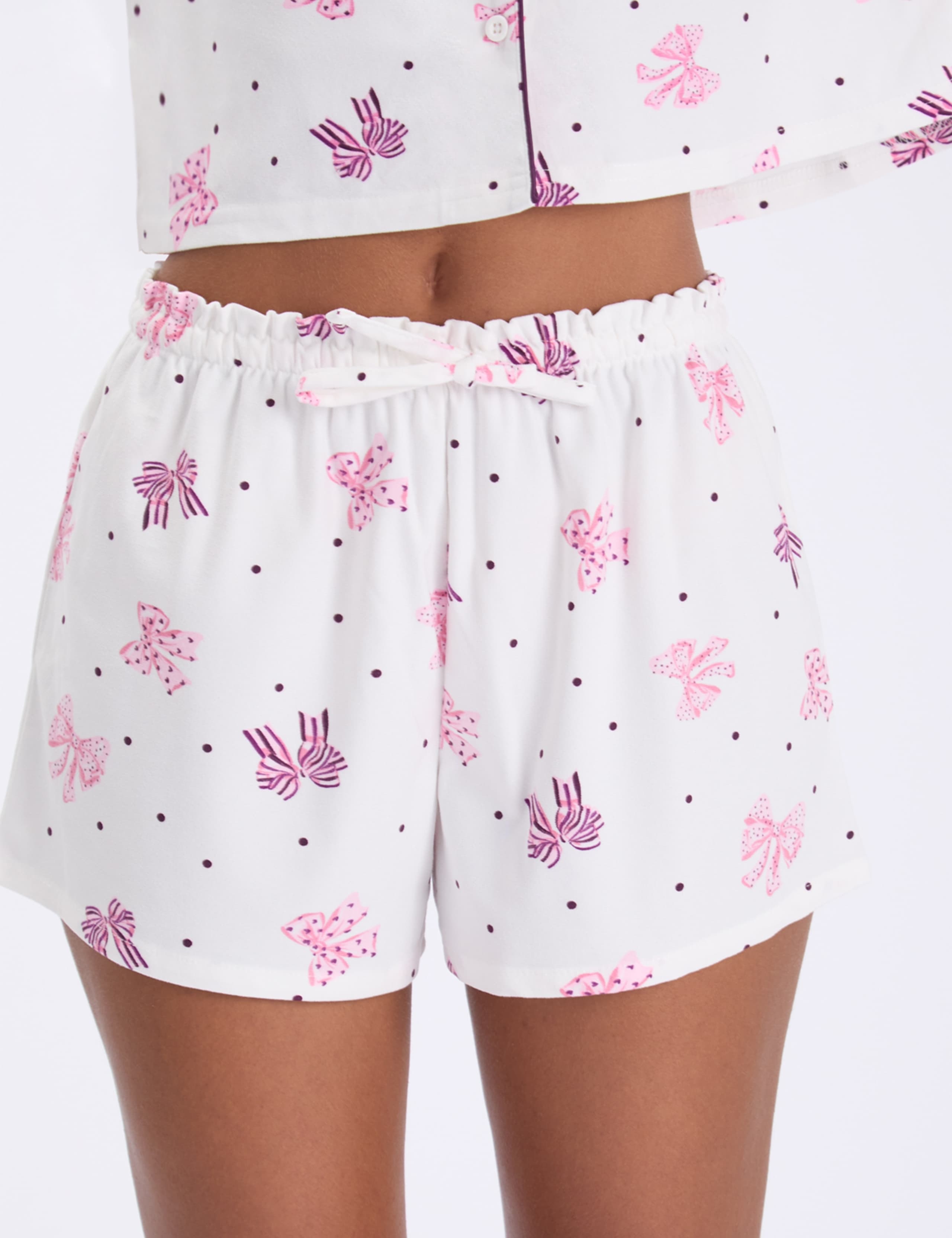 Fleece Bow Shortie Set in a Bag 5 of 7