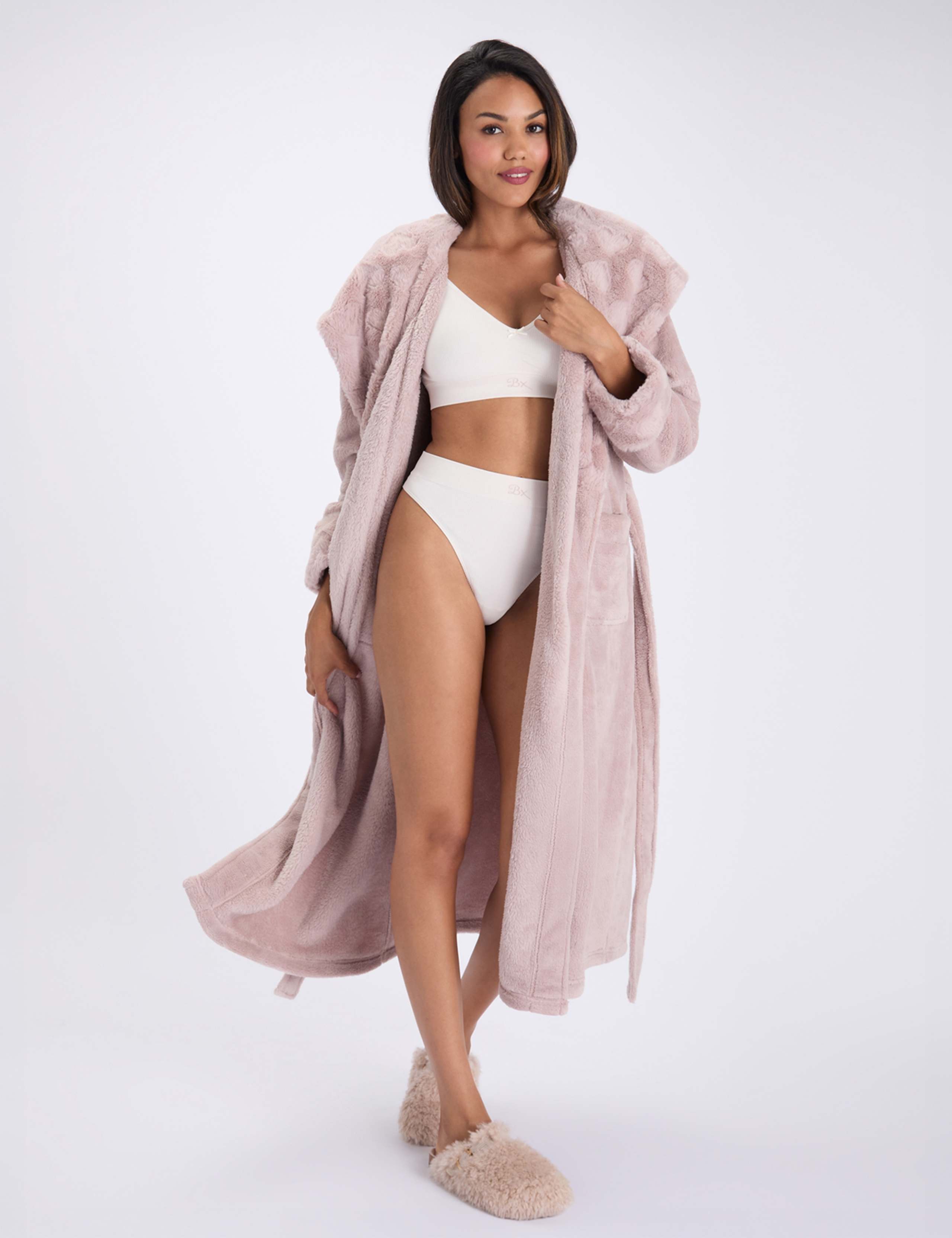 Faux Fur Heart Dressing Gown 2 of 7