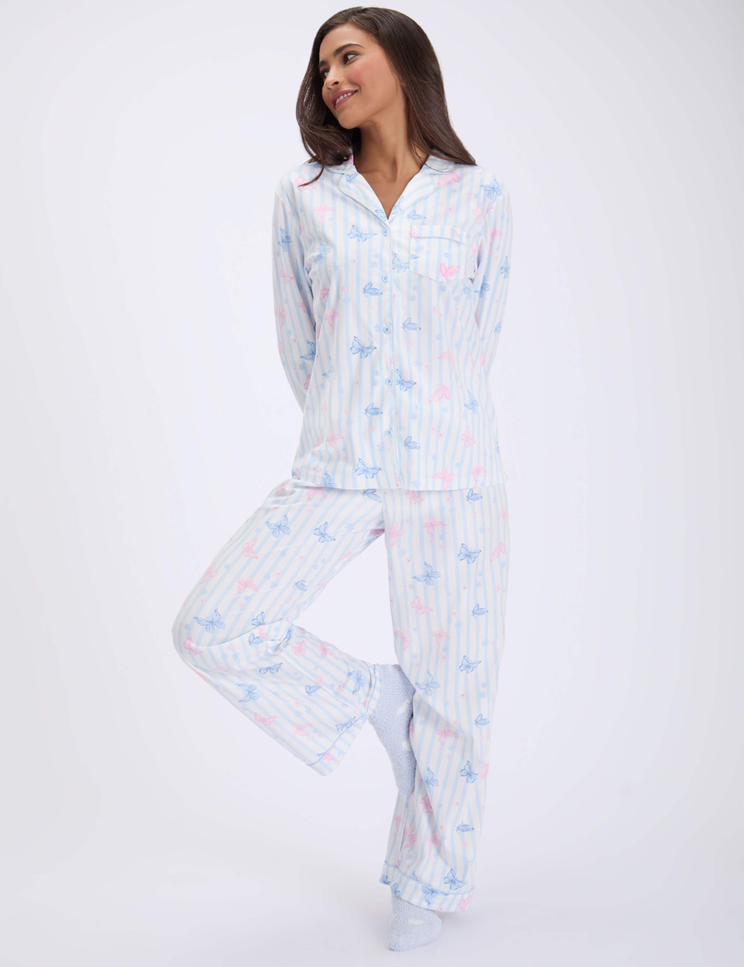 Fleece Butterfly Pyjama Set 2 of 8