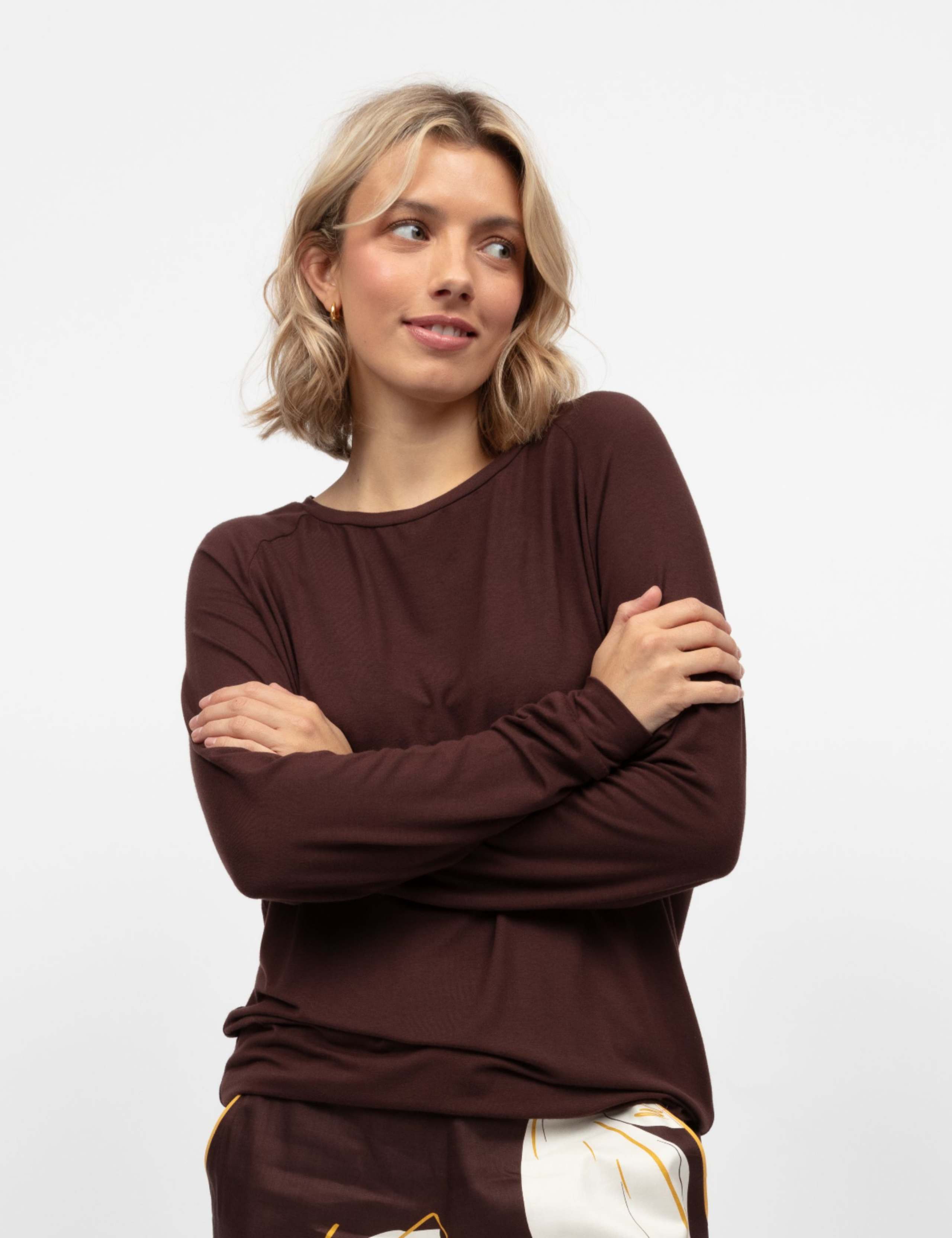 Jersey Cuffed Sleeve Pyjama Top 3 of 4