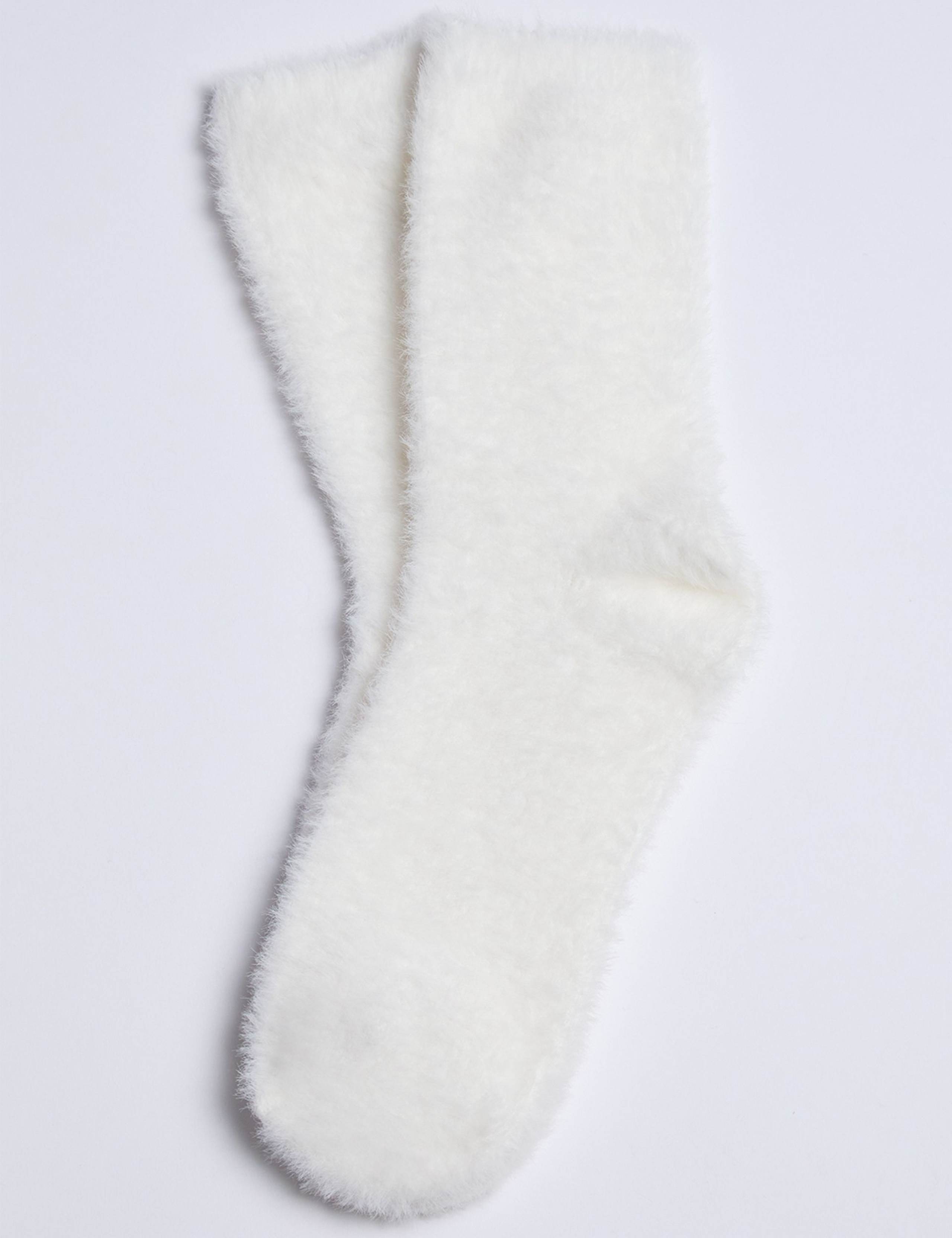 2pk Cosy Fluffy Ankle High Socks 5 of 6