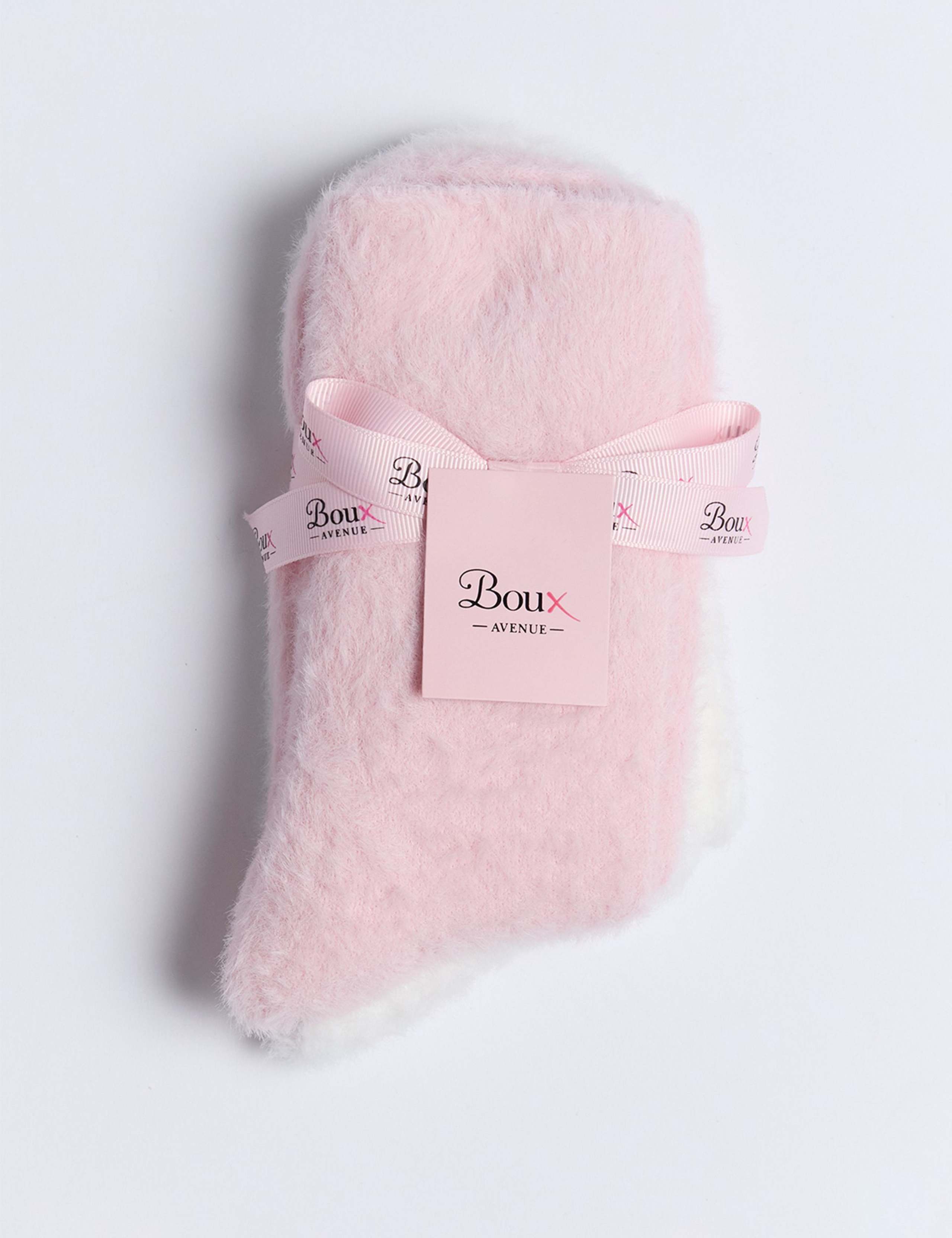 2pk Cosy Fluffy Ankle High Socks 6 of 6