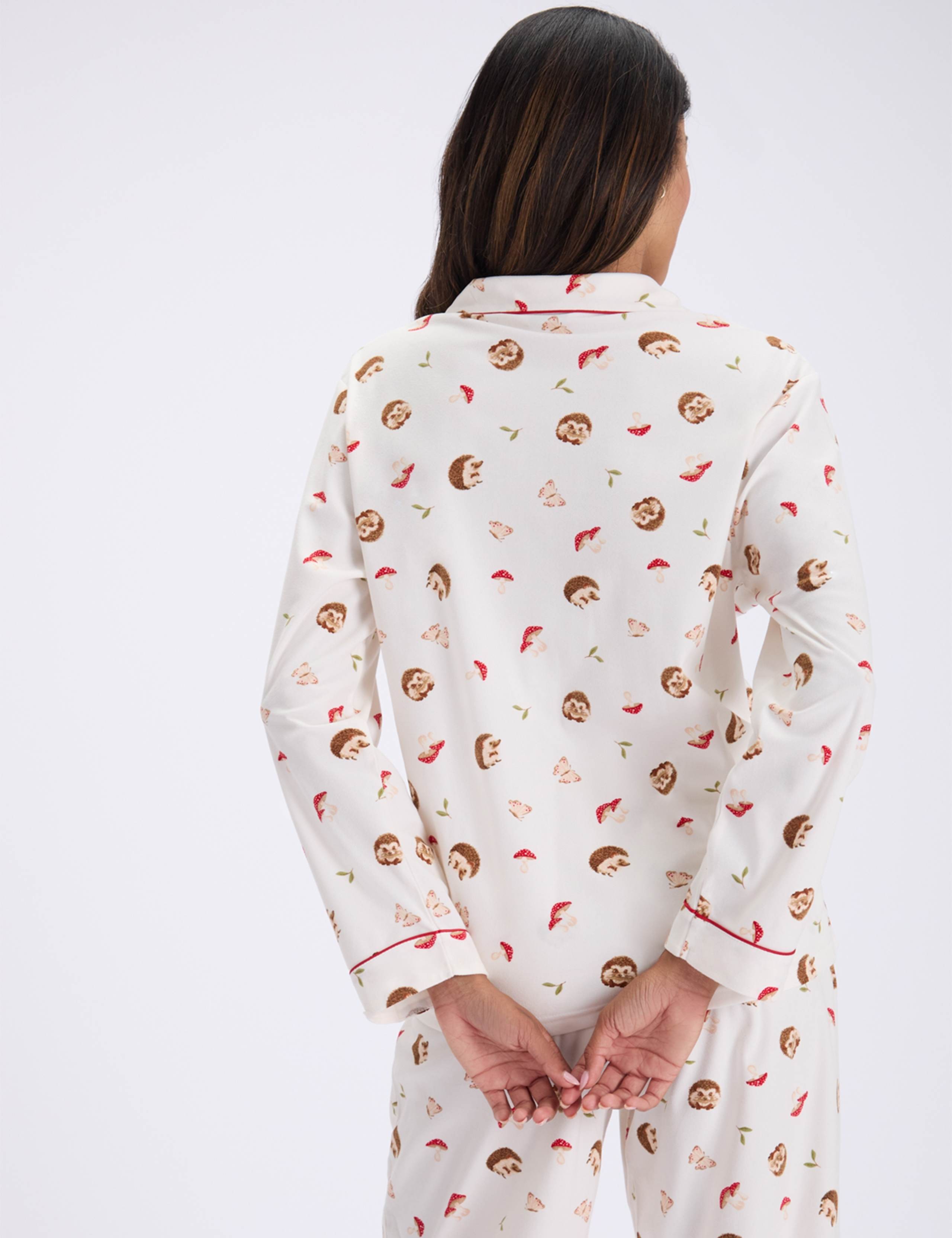 Fleece Hedgehog Pyjama Set in a Bag 4 of 7