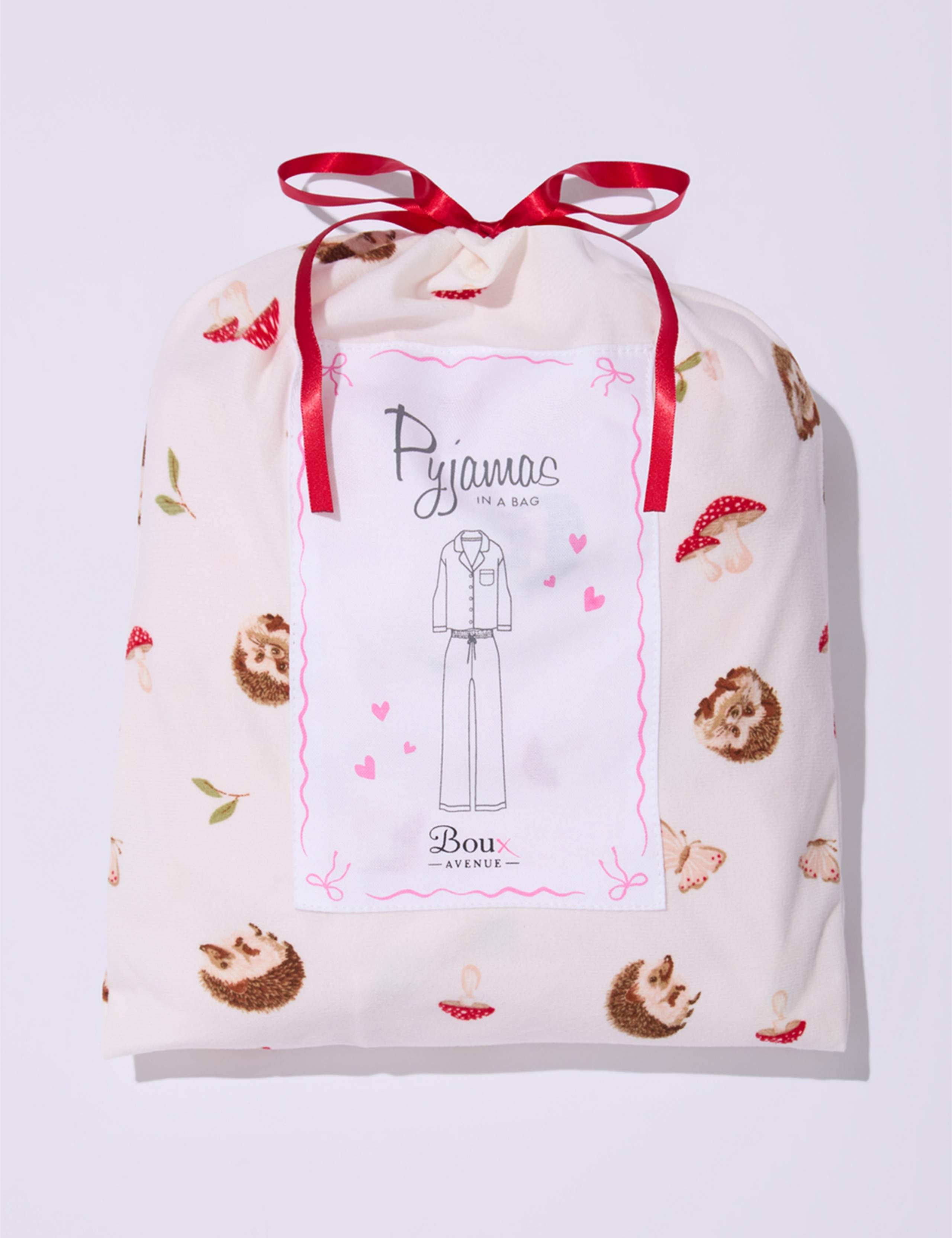 Fleece Hedgehog Pyjama Set in a Bag 7 of 7