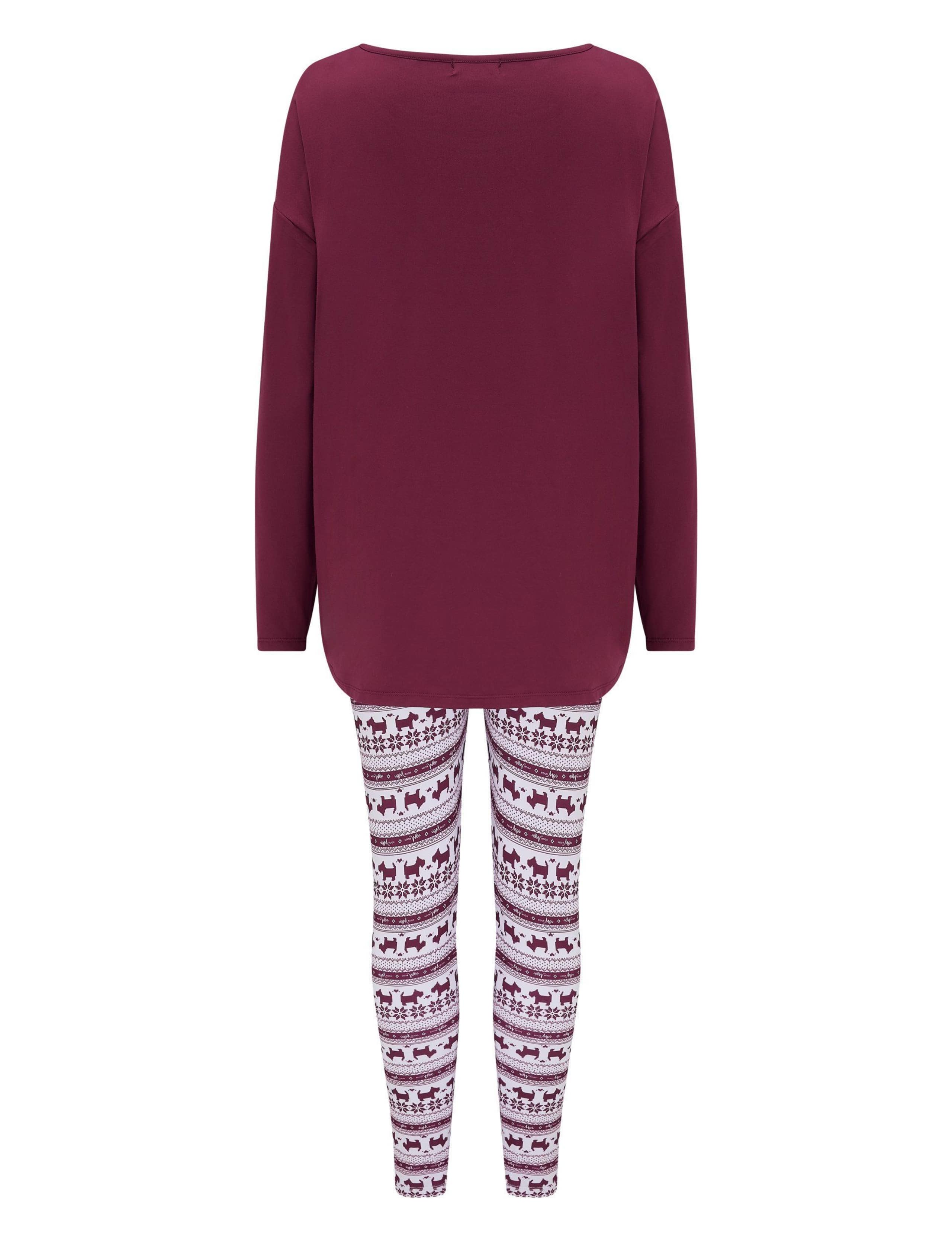 Christmas Soft Touch Jersey Legging Pyjama Set 7 of 8