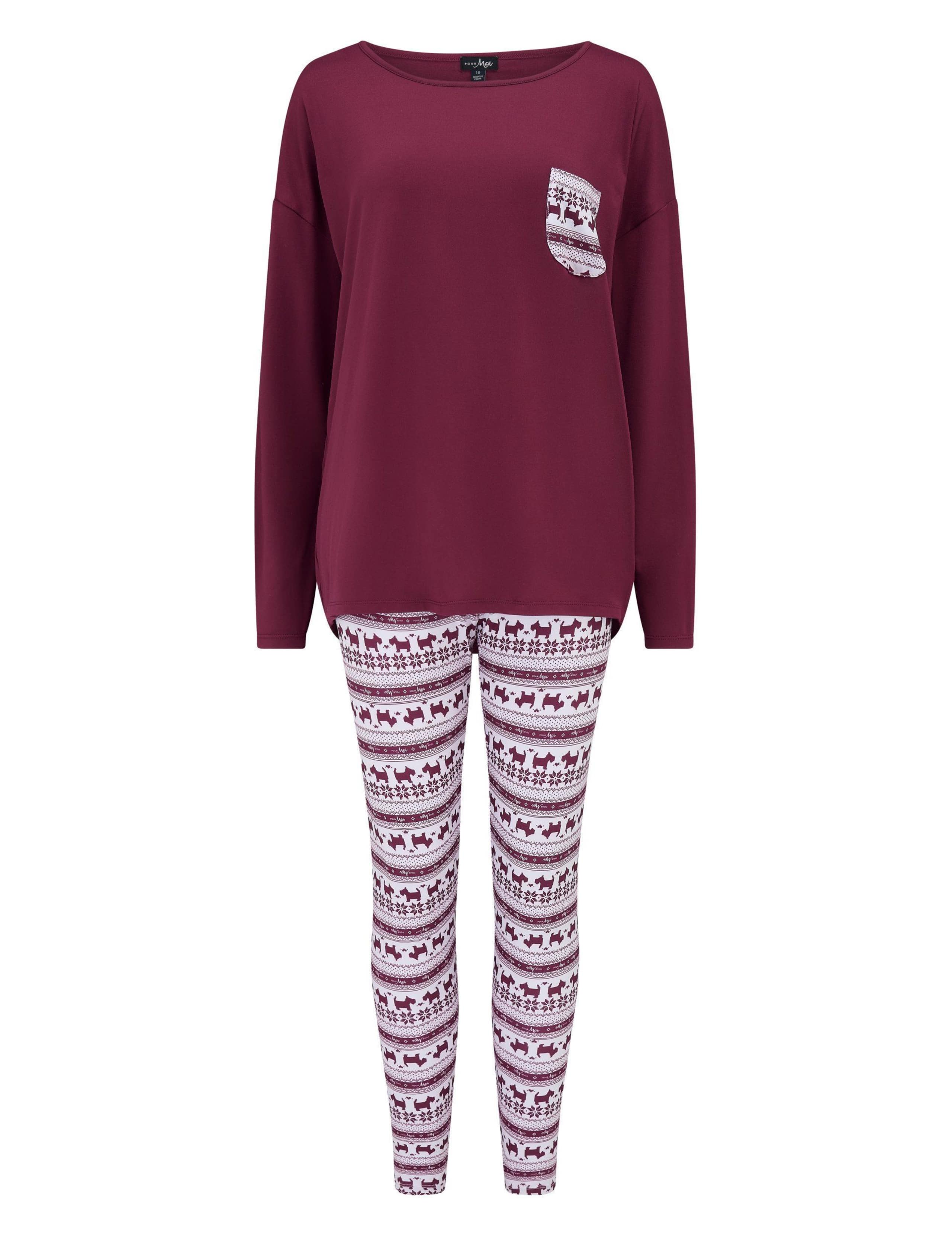 Christmas Soft Touch Jersey Legging Pyjama Set 2 of 8