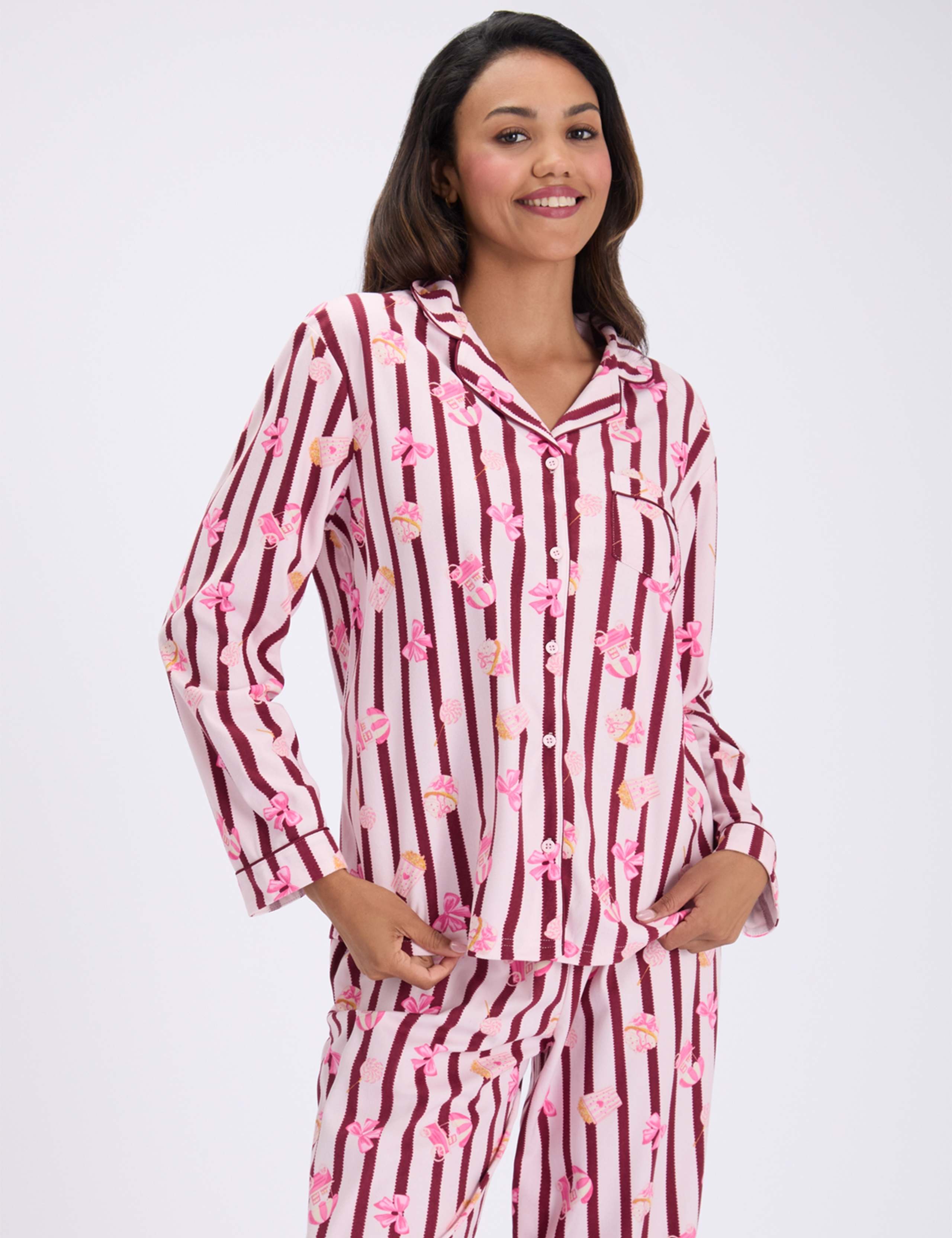 Fleece Popcorn Pyjama Set in a Bag 2 of 7