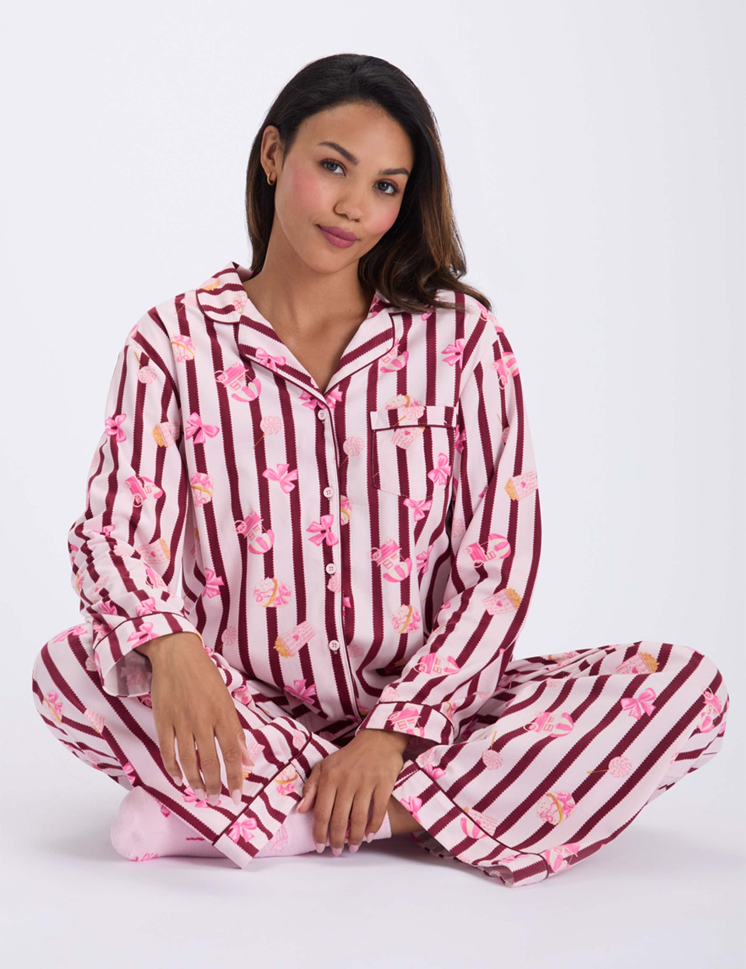 Fleece Popcorn Pyjama Set in a Bag 3 of 7