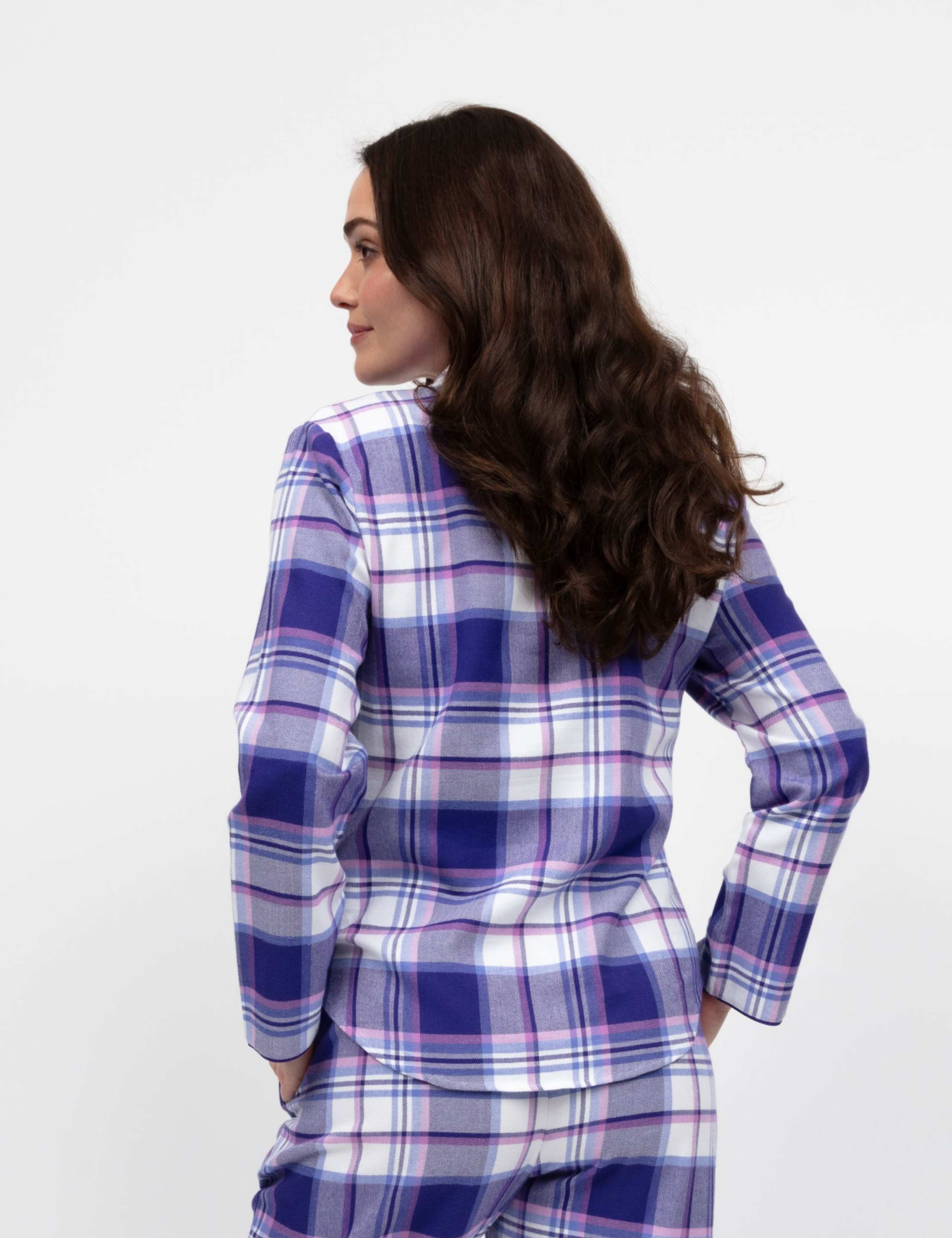 Pure Cotton Checked Pyjama Top 3 of 3