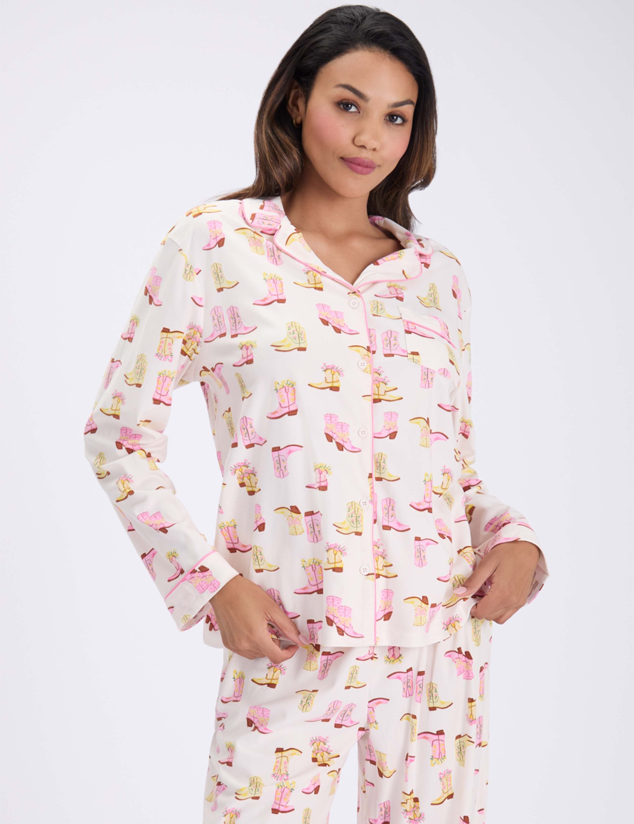 Fleece Cowgirl Pyjama Set in a Bag 3 of 7