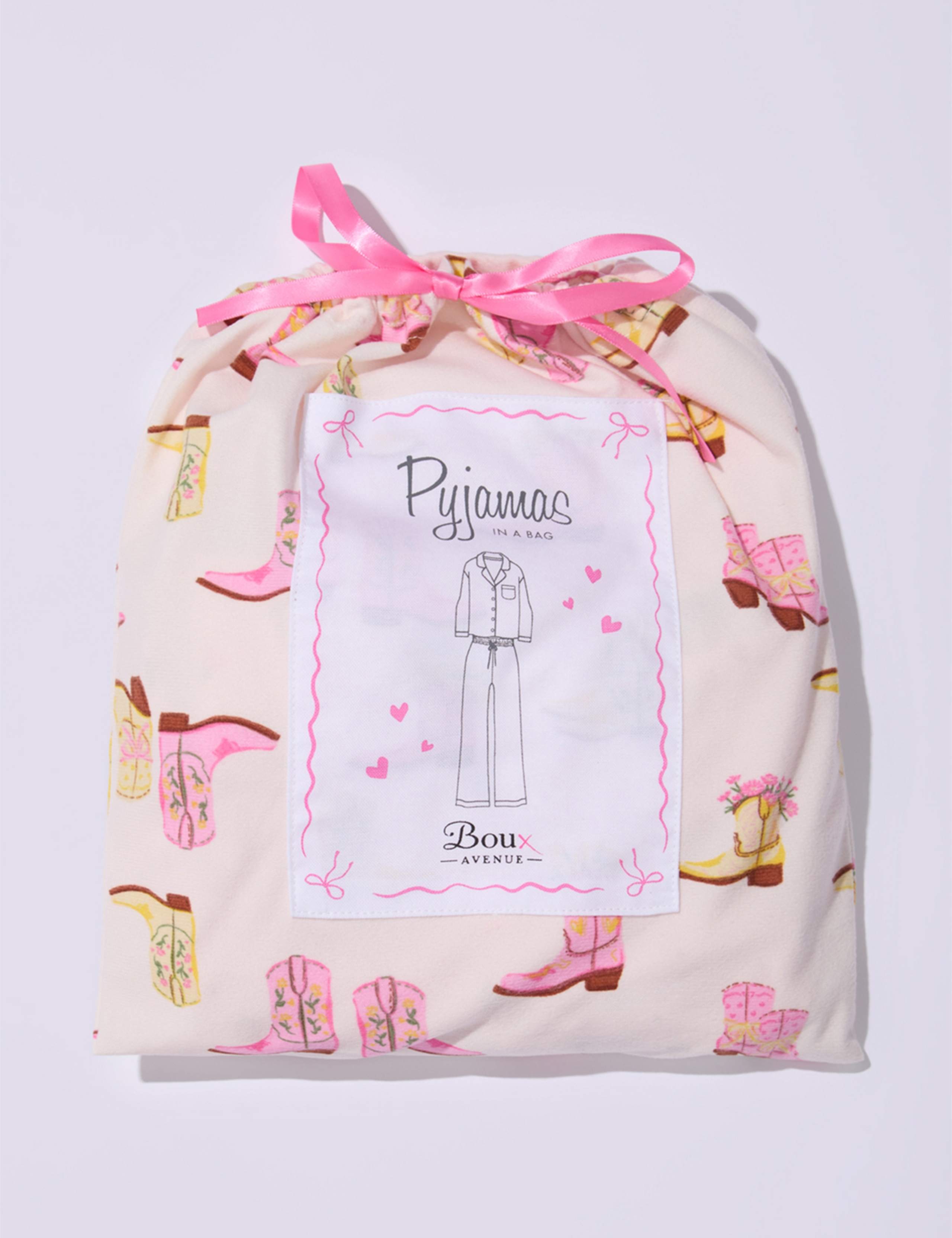 Fleece Cowgirl Pyjama Set in a Bag 7 of 7