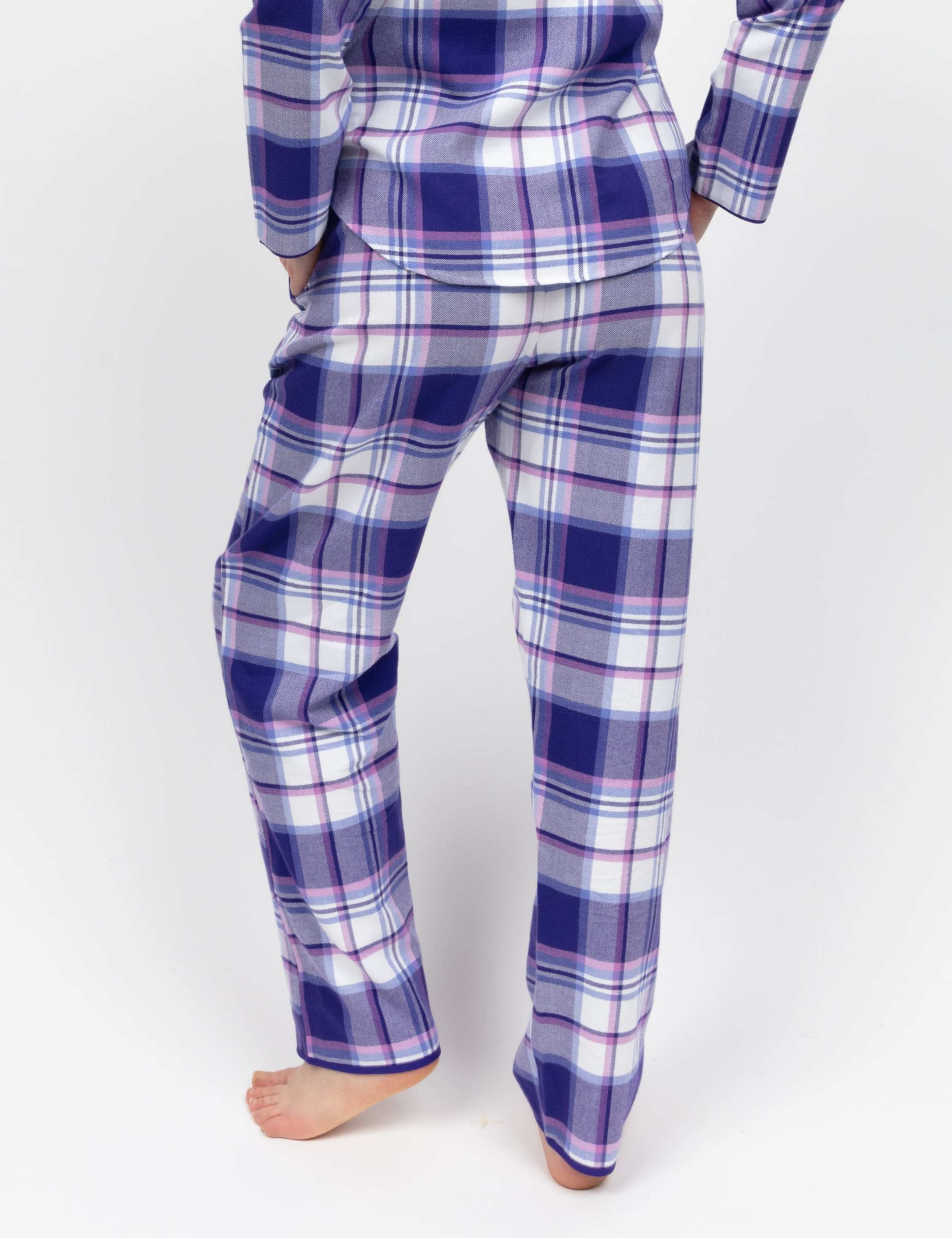 Pure Cotton Checked Pyjama Bottoms 3 of 3