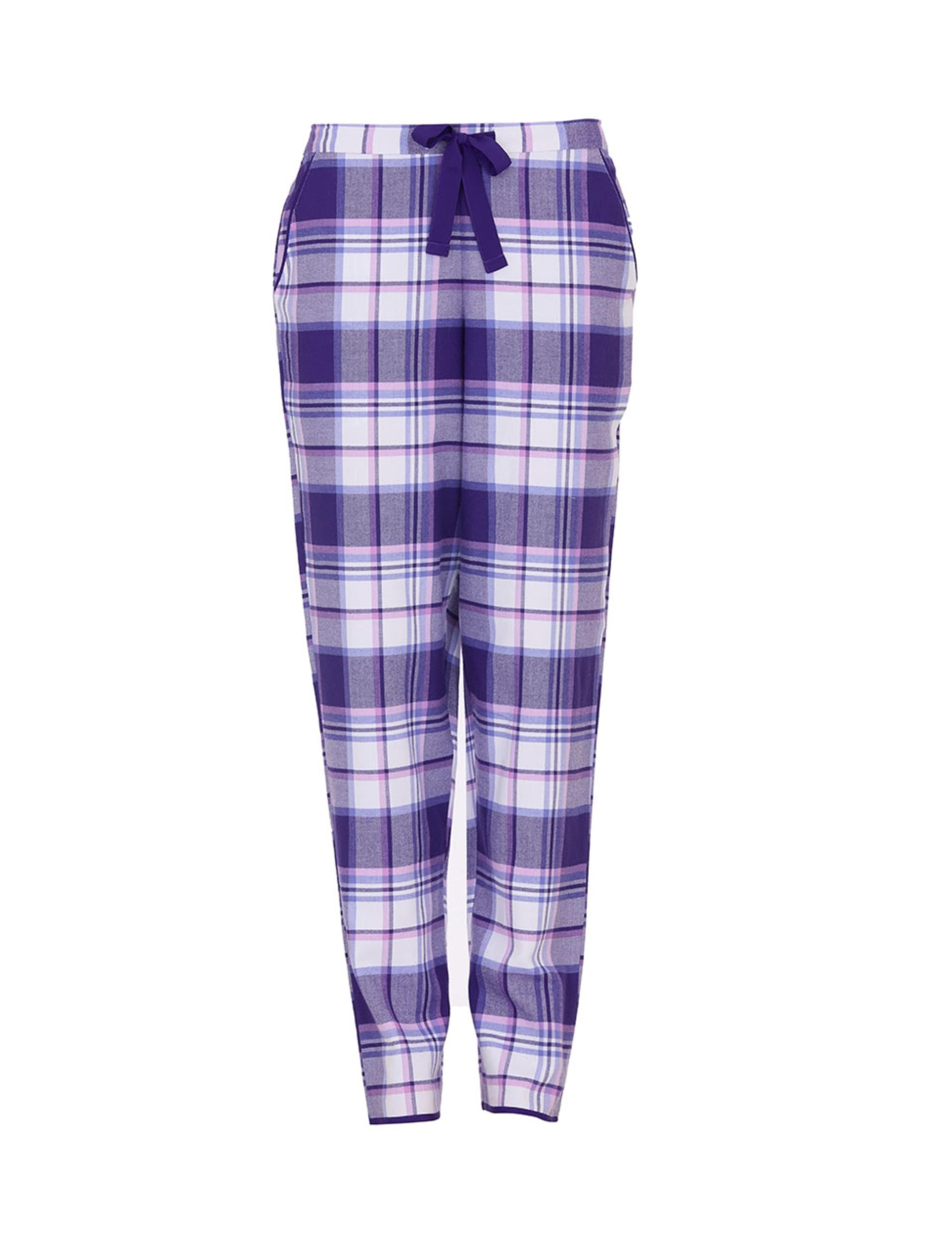 Pure Cotton Checked Pyjama Bottoms 2 of 3