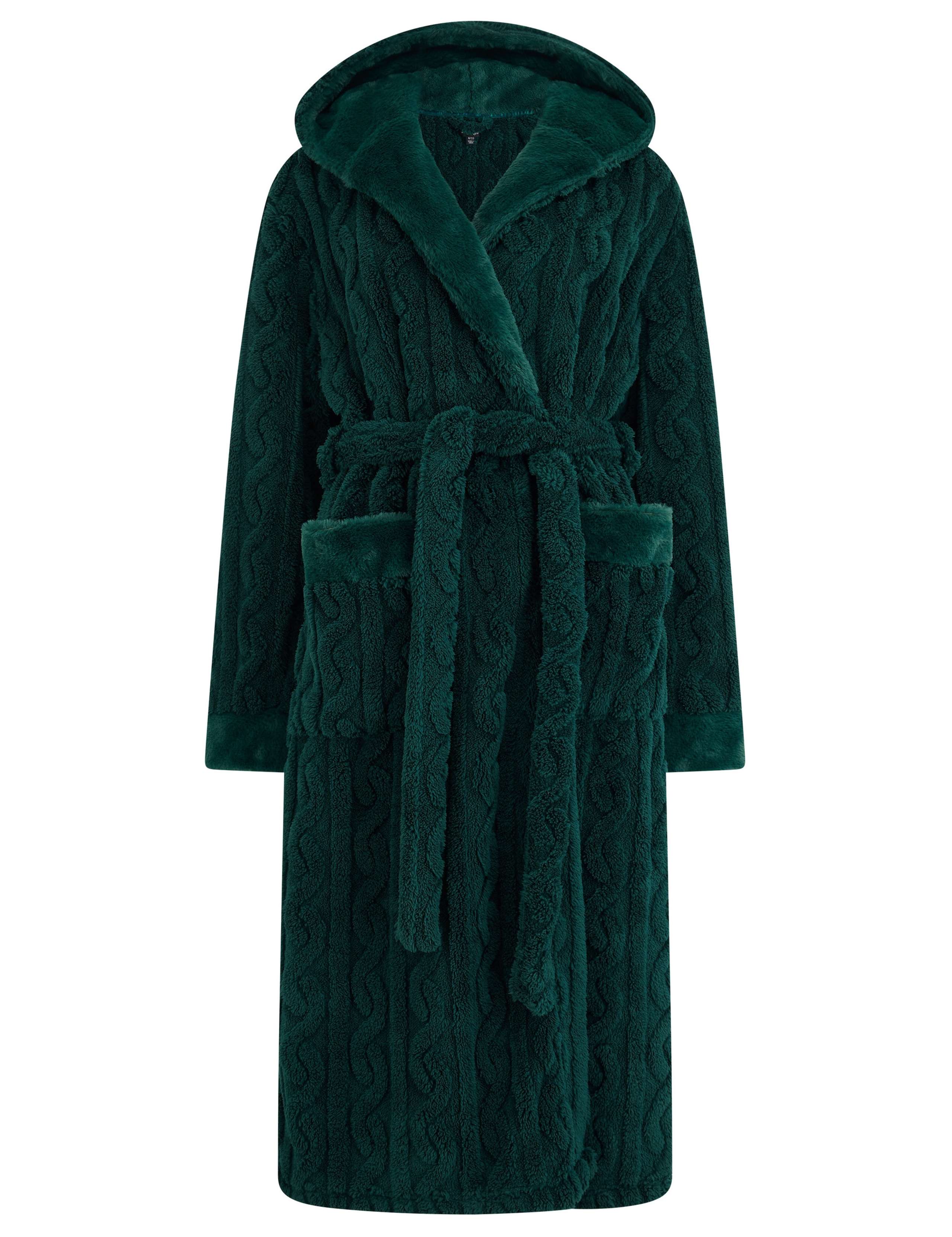Fleece Hooded Dressing Gown 2 of 6