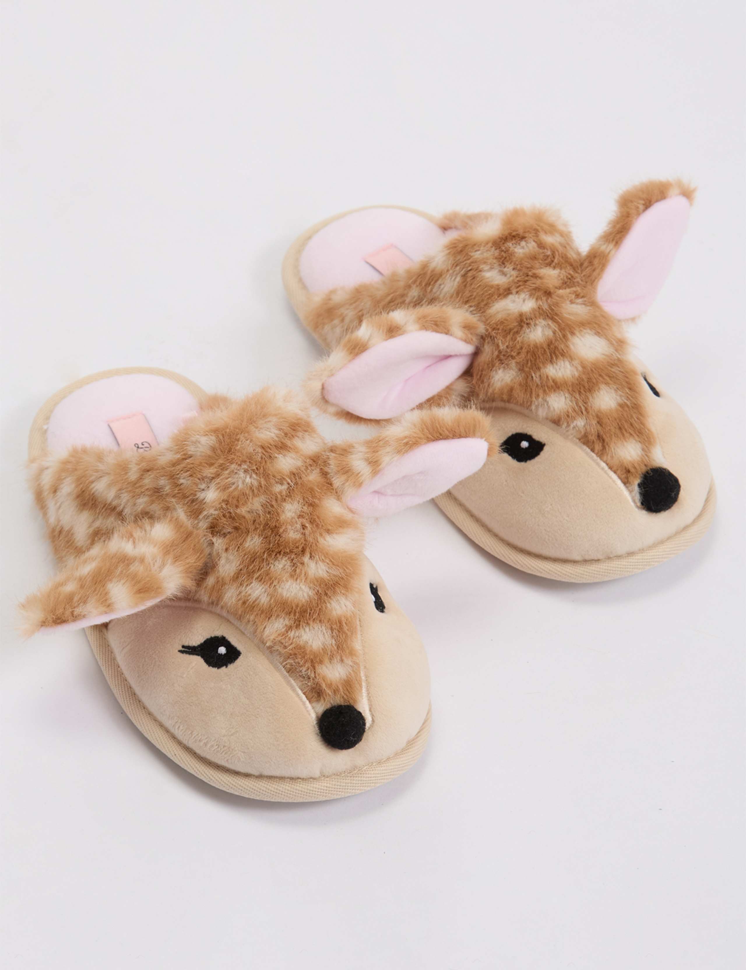 Deer Plush Mule Slippers 7 of 8