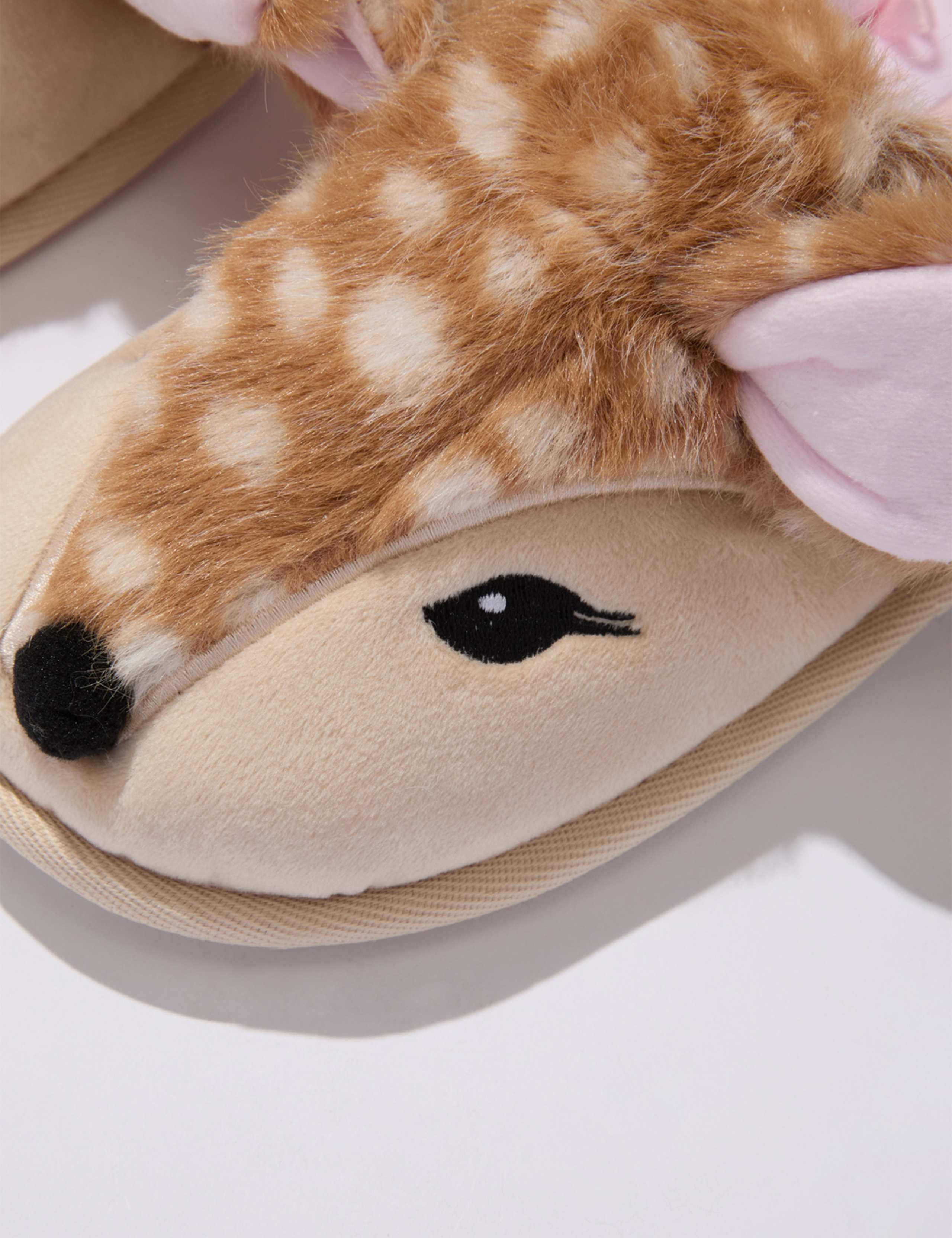 Deer Plush Mule Slippers 8 of 8
