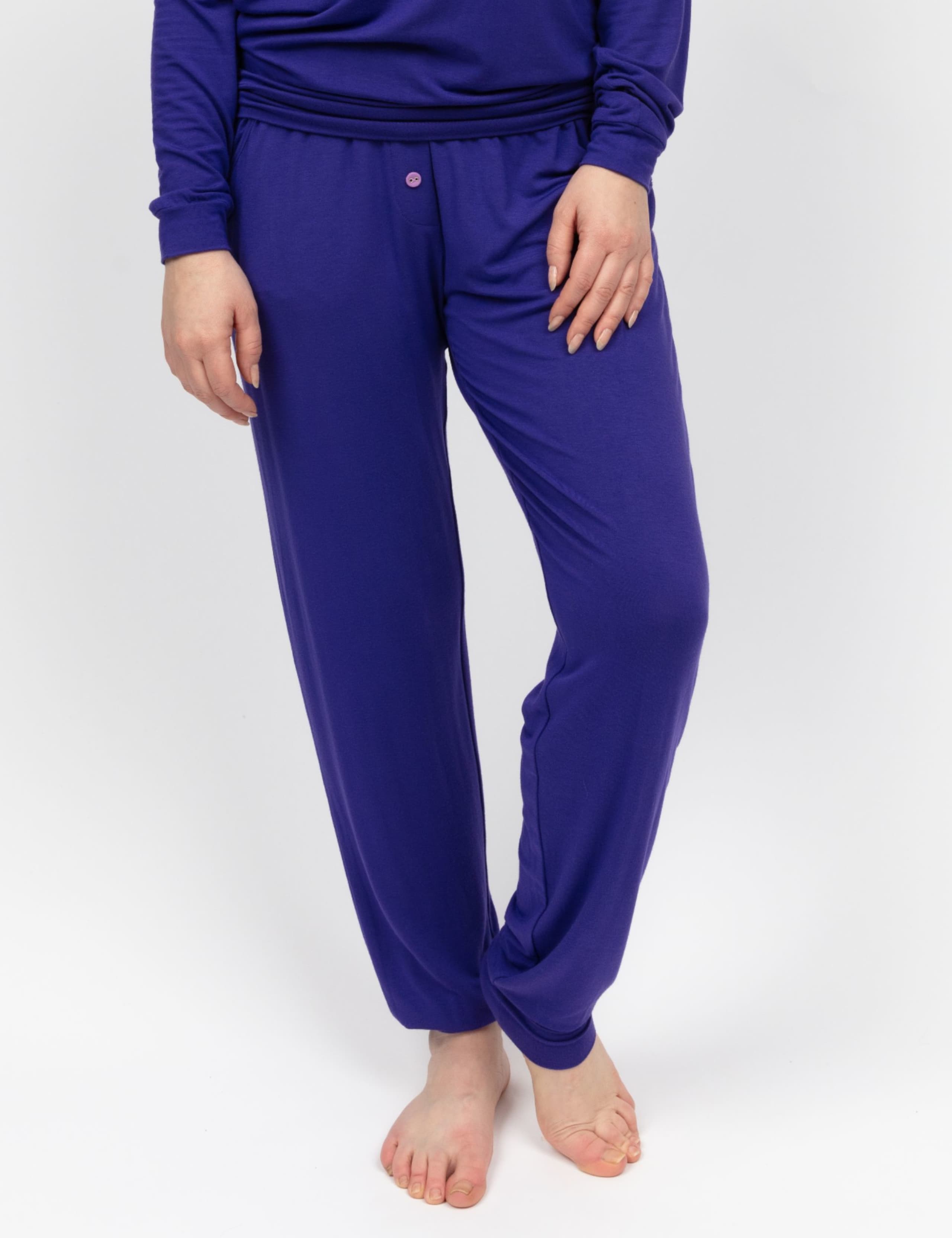 Modal Rich Jersey Cuffed Pyjama Bottoms 3 of 4