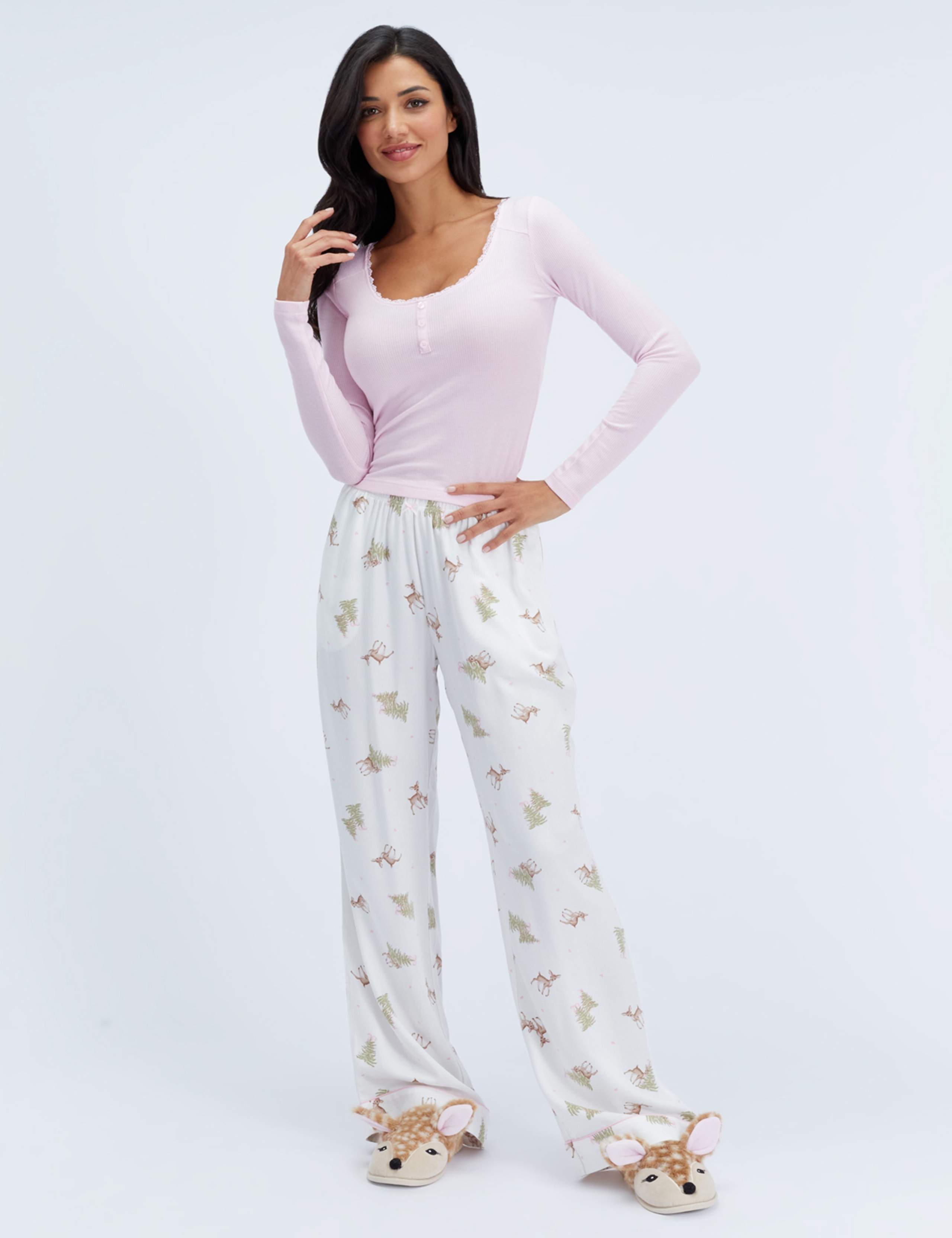 Woven Deer Pyjama Set 1 of 7
