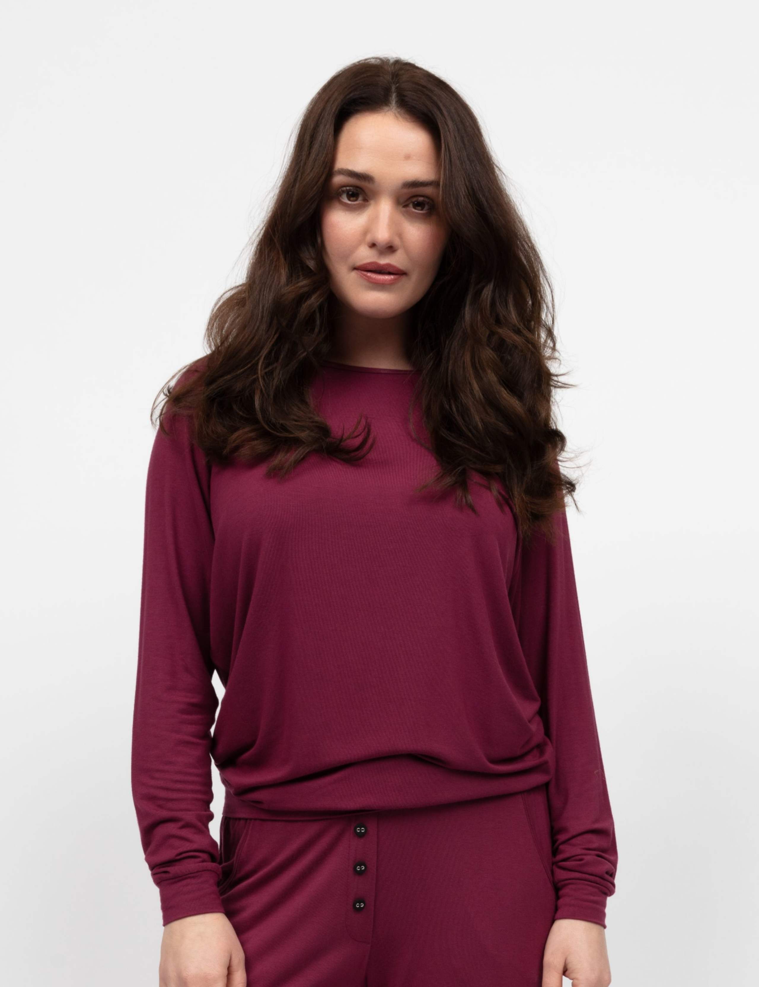 Jersey Cuffed Sleeve Pyjama Top 3 of 4