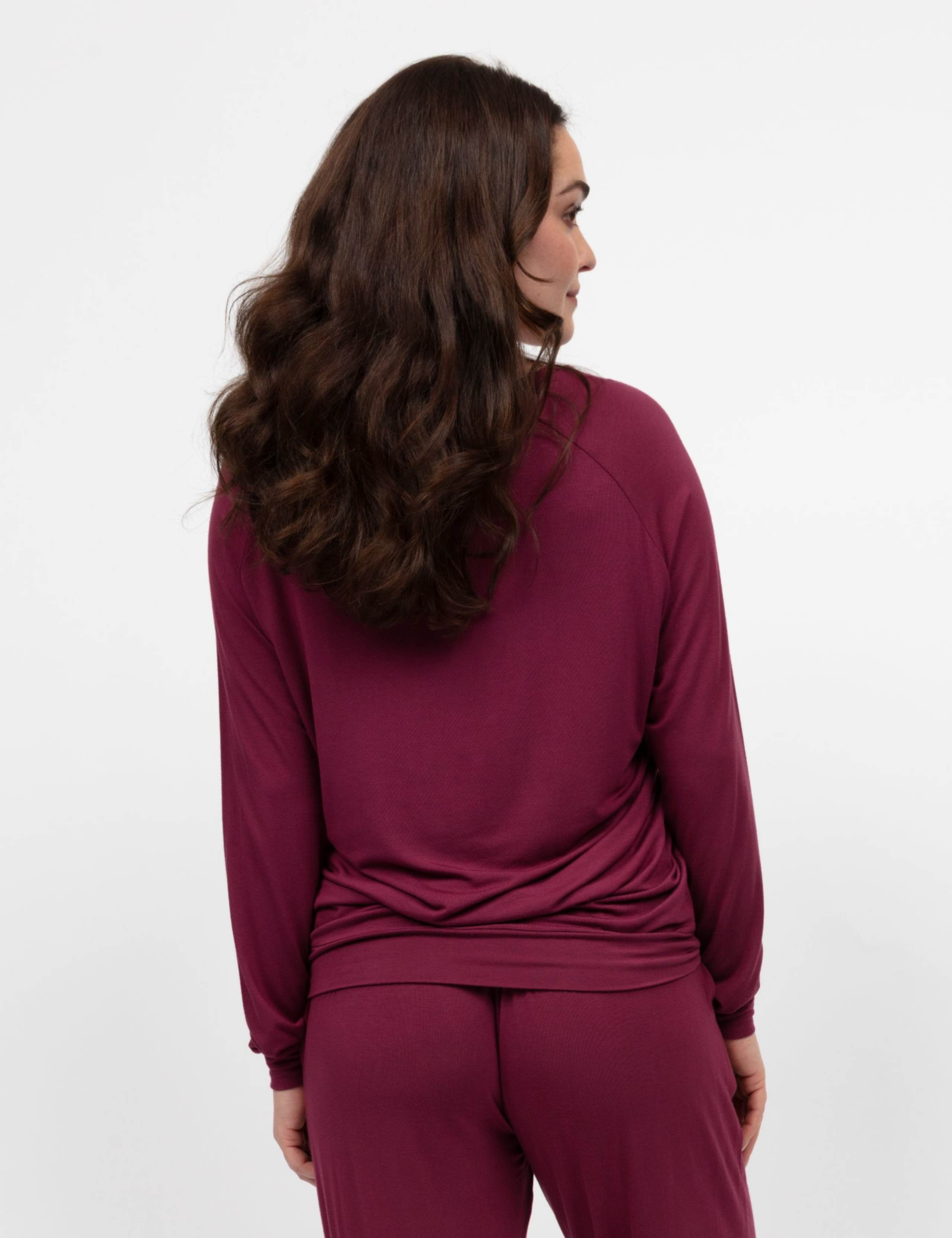 Jersey Cuffed Sleeve Pyjama Top 4 of 4