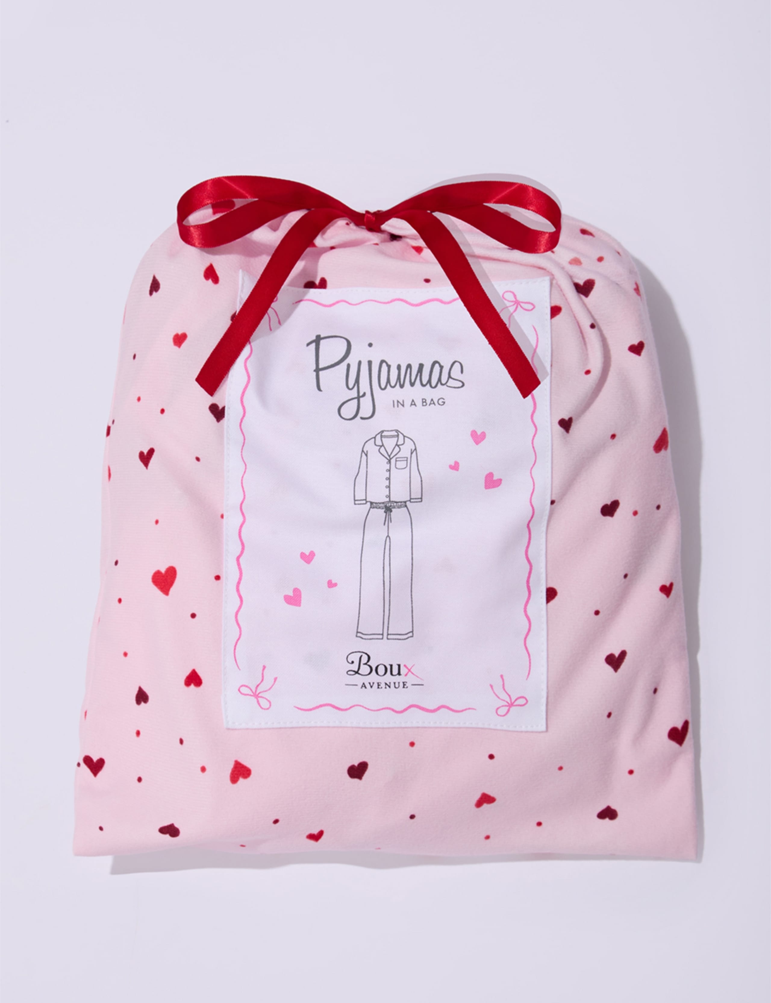 Fleece Heart Pyjama Set in a Bag 7 of 7