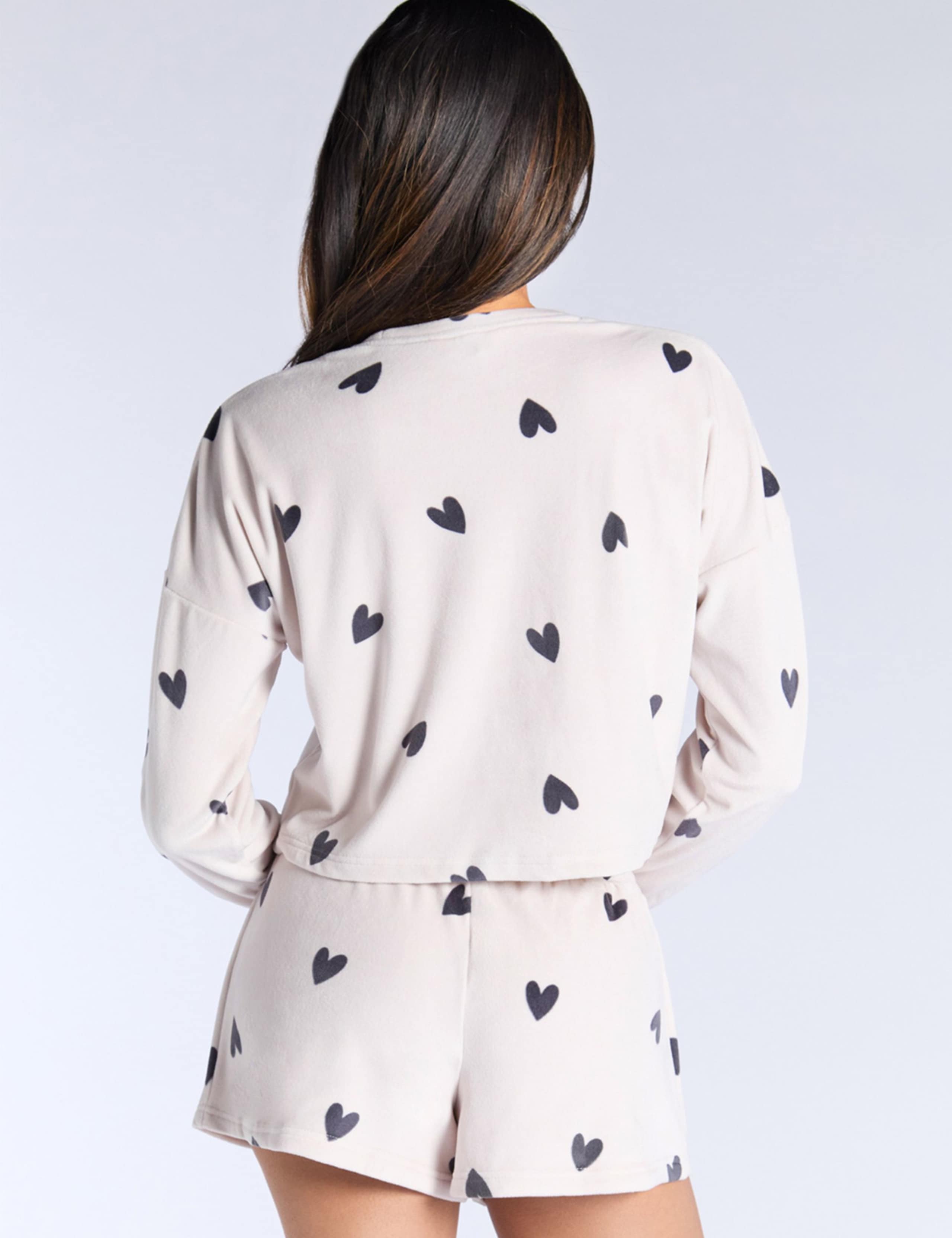 Velour Heart Pyjama Set 2 of 5