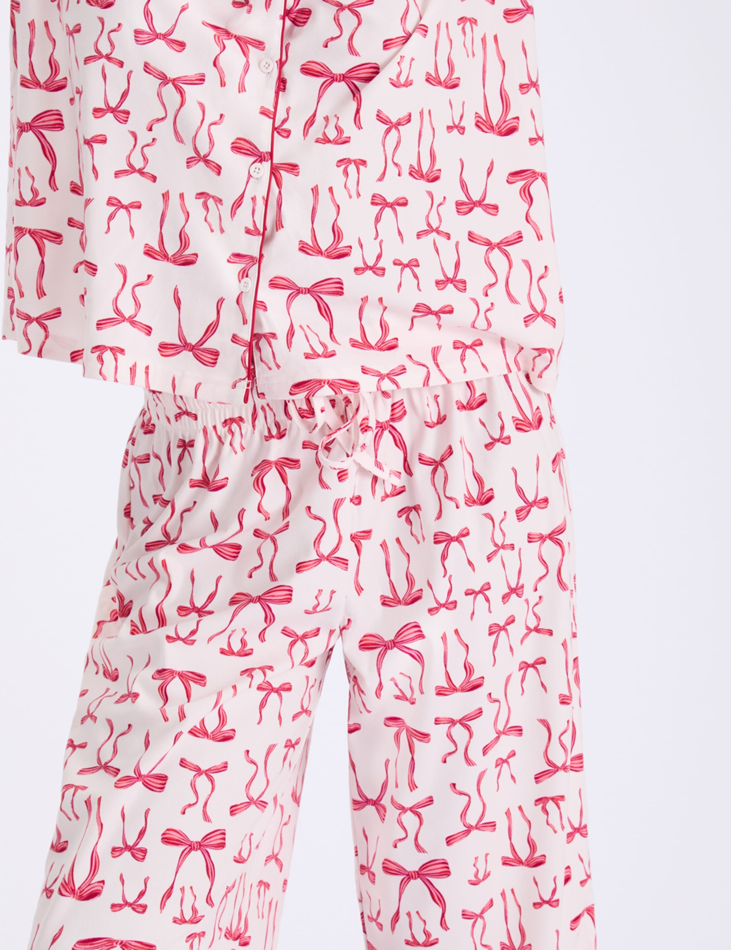 Fleece Bow Pyjama Set in a Bag 4 of 7