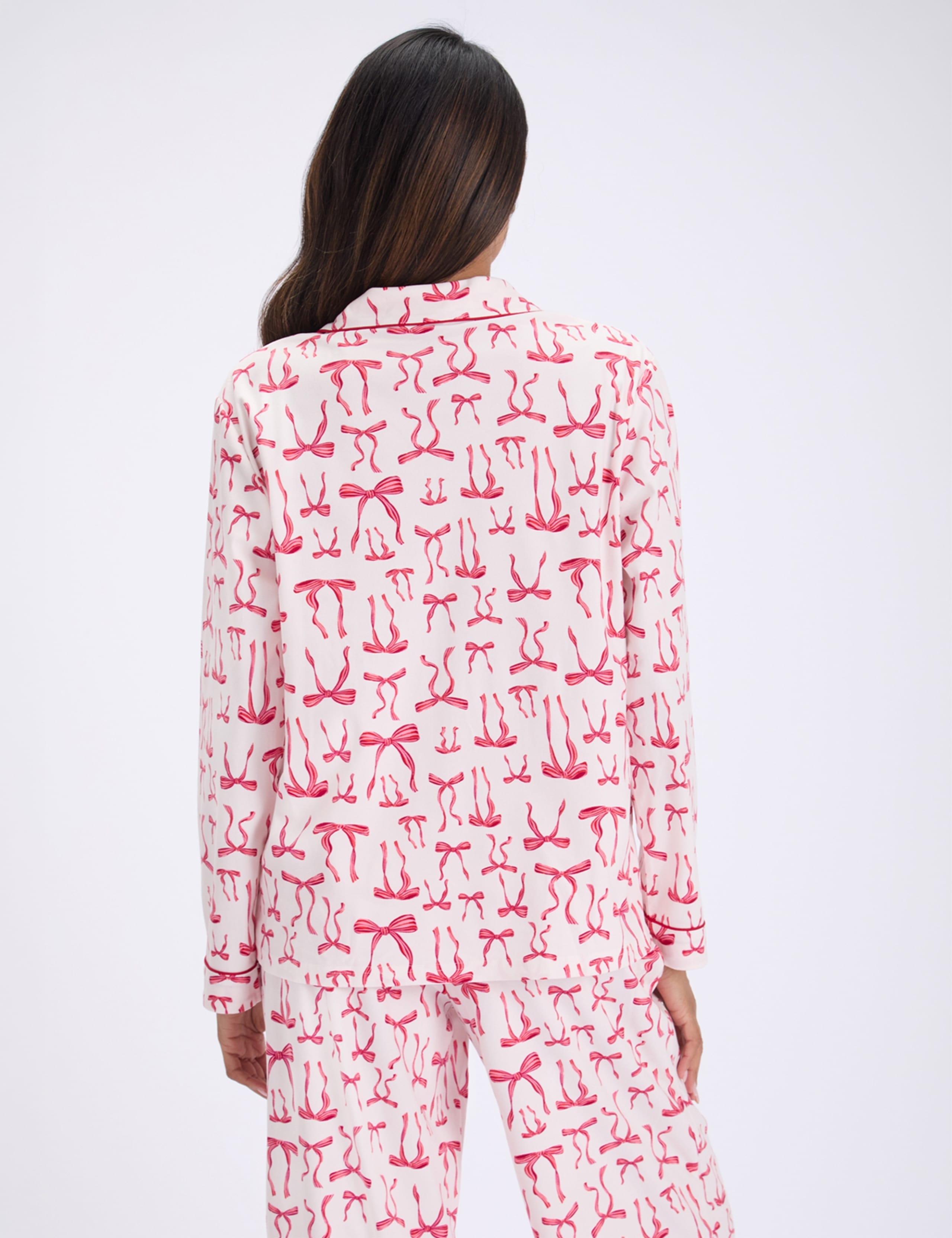 Fleece Bow Pyjama Set in a Bag 5 of 7