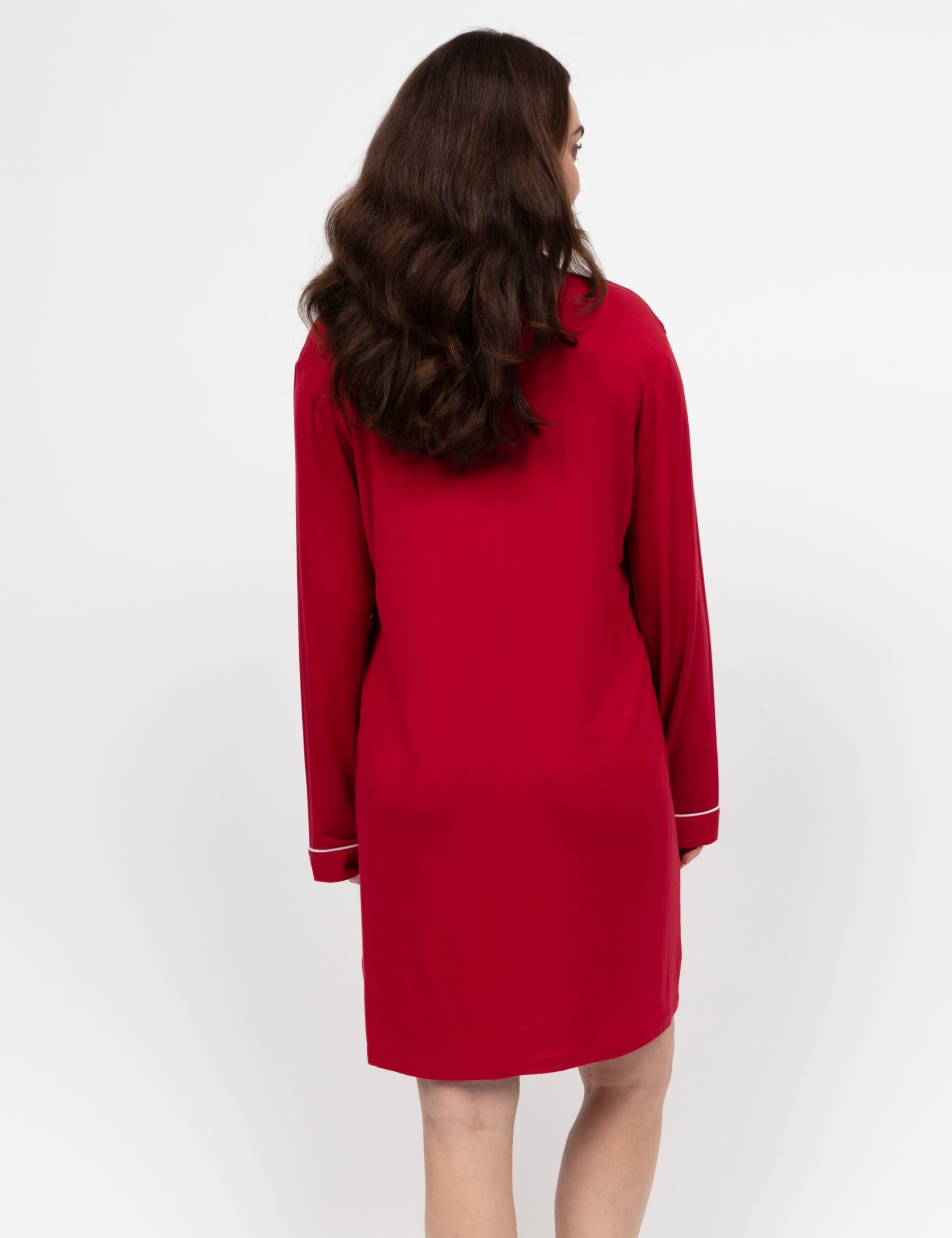 Modal Rich Contrast Piping Nightshirt 3 of 3