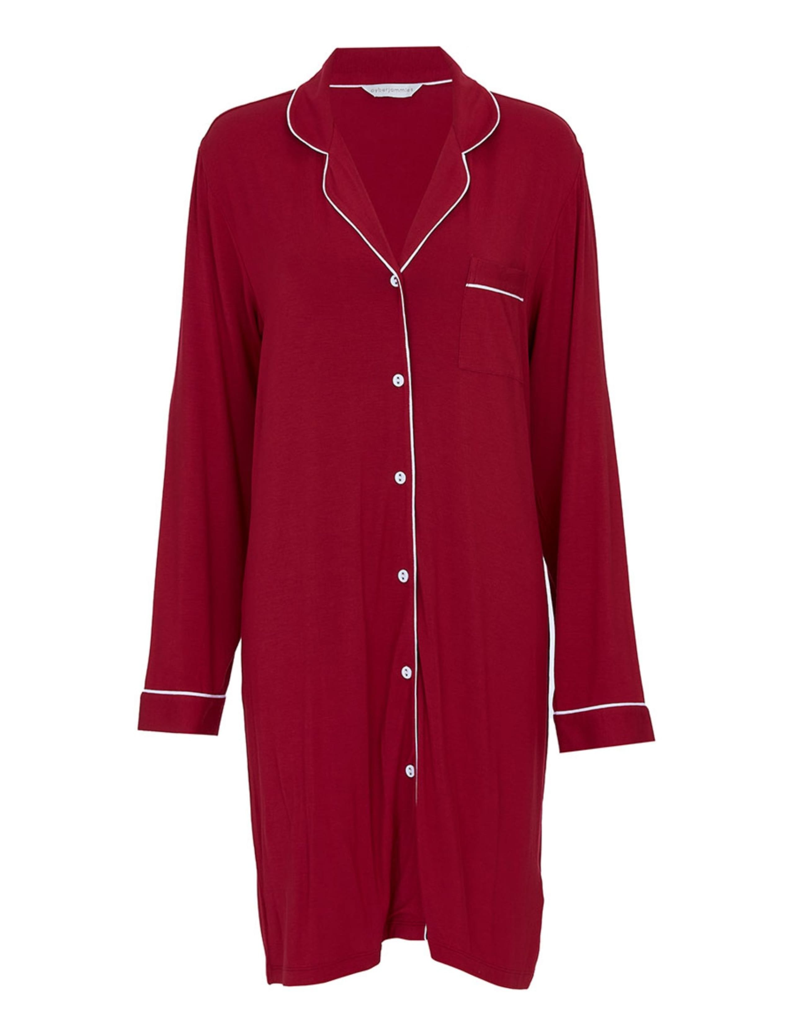 Modal Rich Contrast Piping Nightshirt 2 of 3