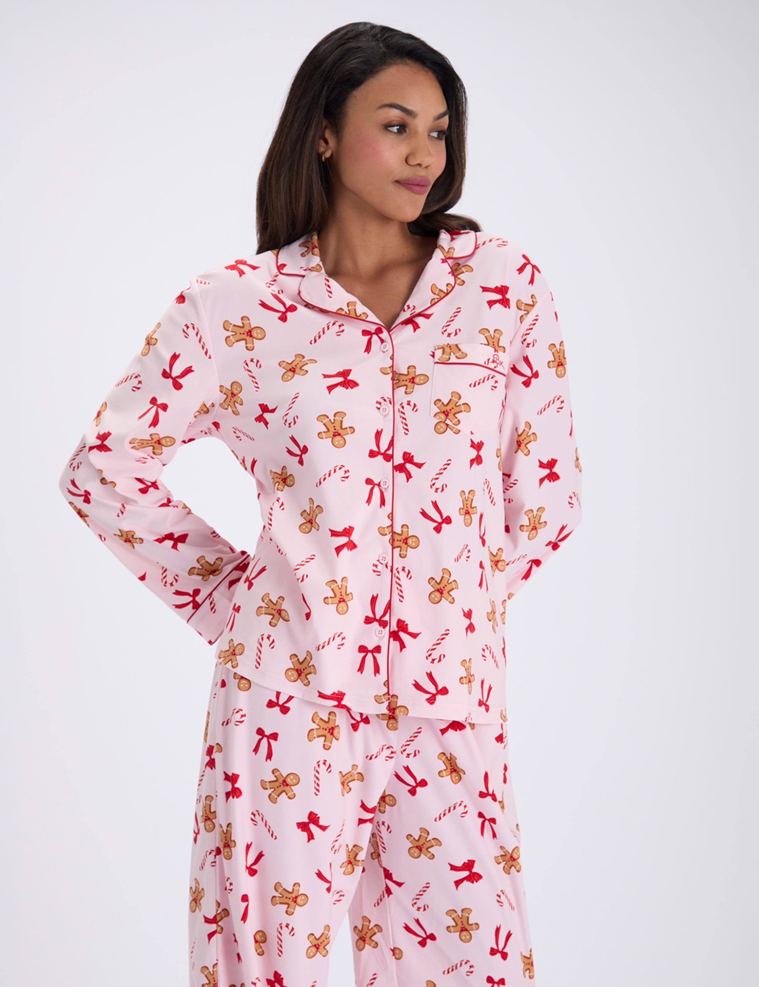 Gingerbread Candy Cane Pyjama Set in a Bag 4 of 8