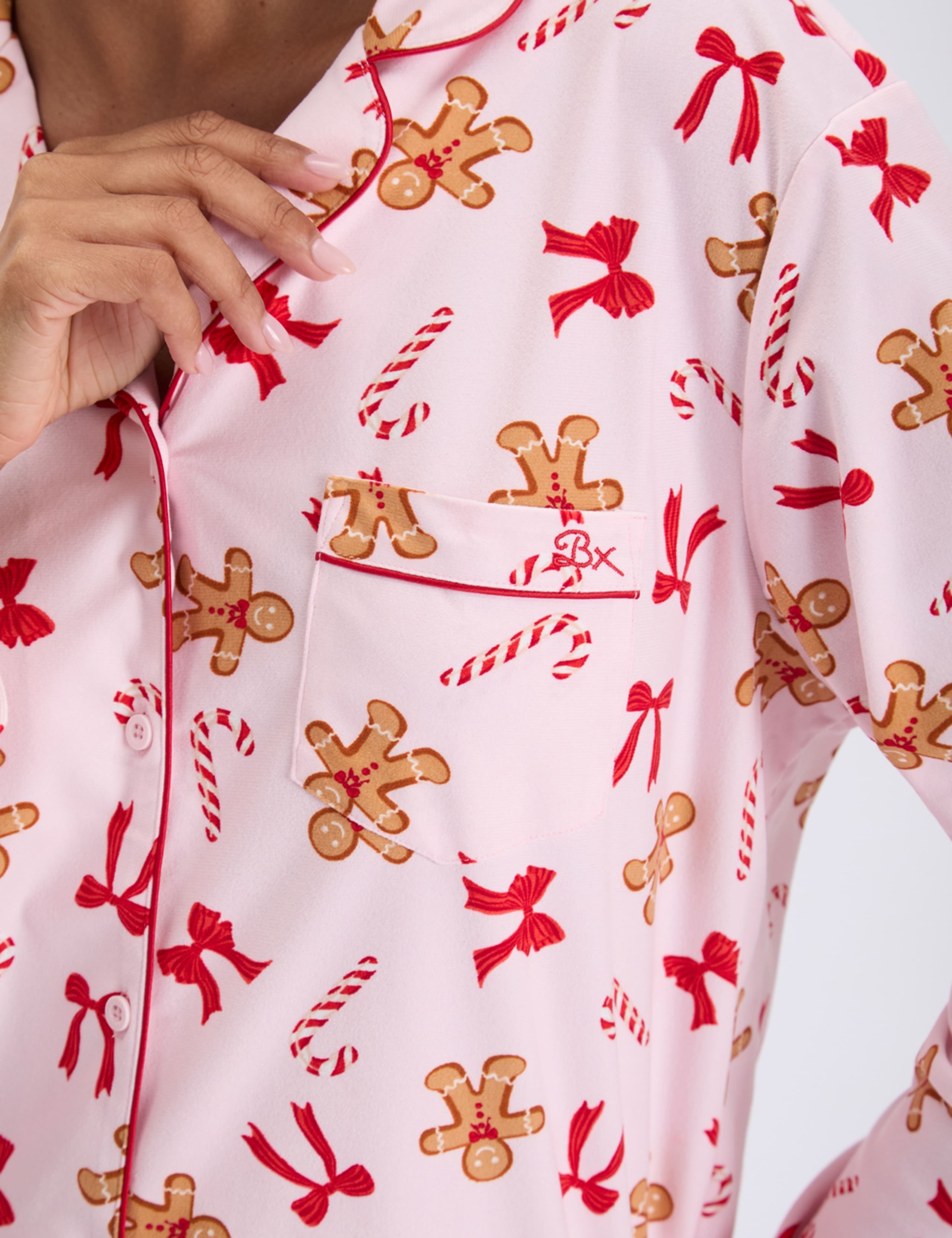 Gingerbread Candy Cane Pyjama Set in a Bag 6 of 8
