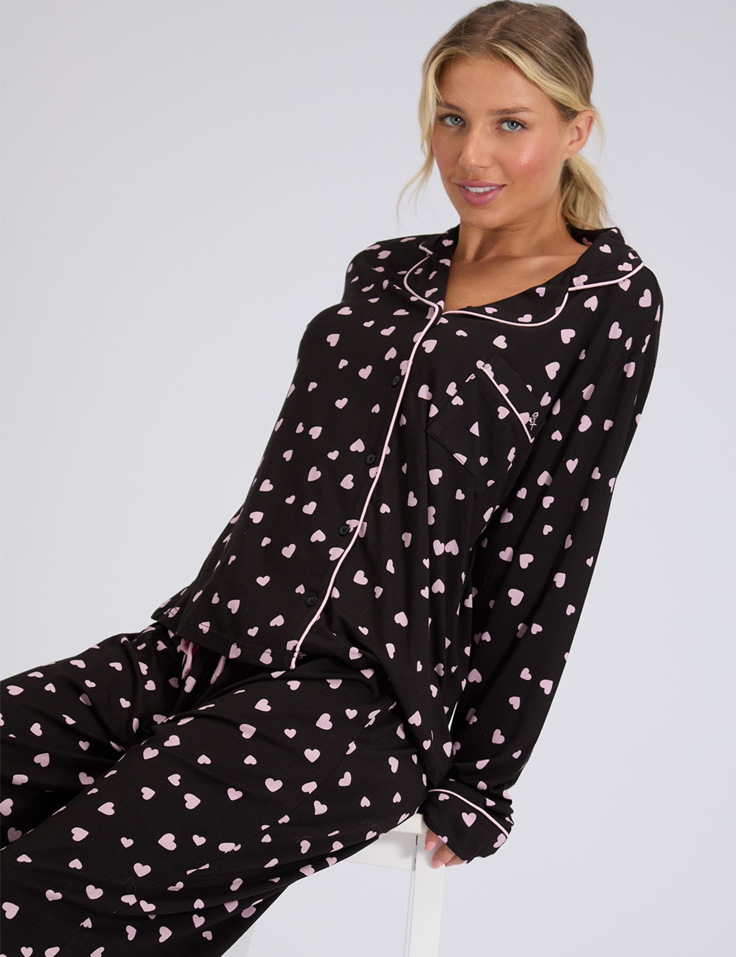 Heart Modal Rich Pyjamas 6 of 7