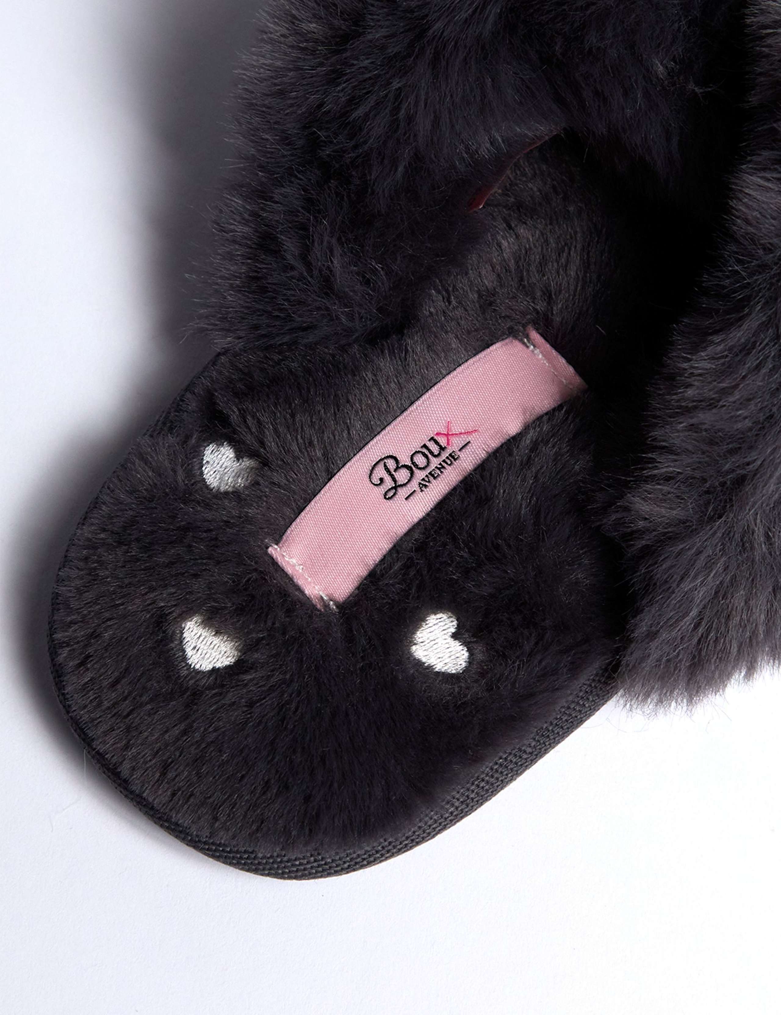 Faux Fur Slider Slippers 6 of 6