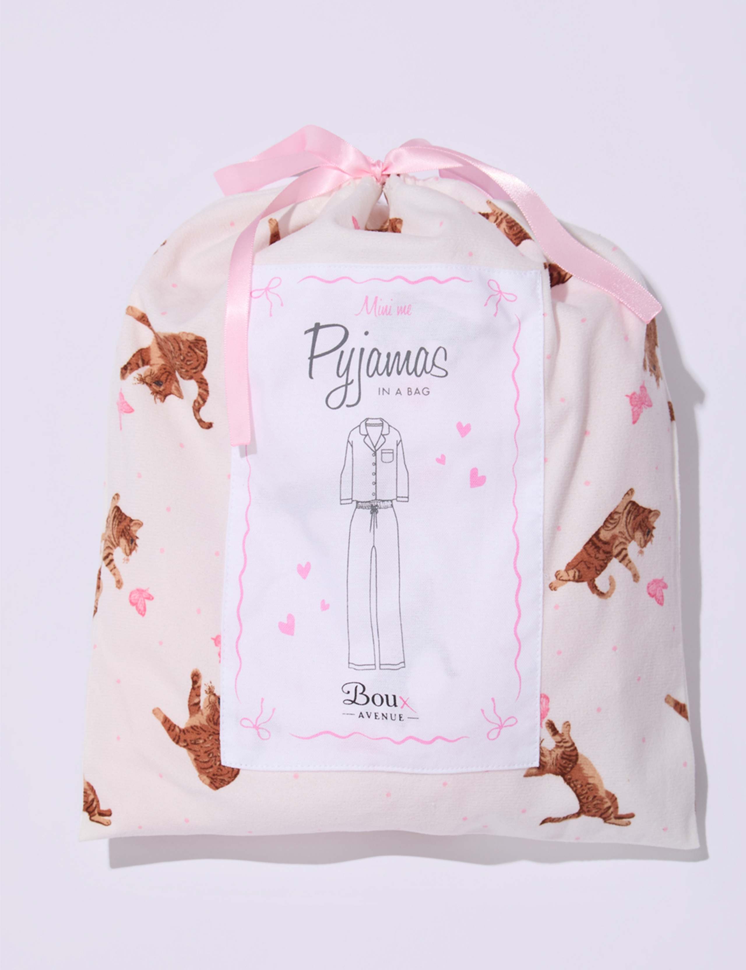 Fleece Cat Print Pyjamas in a Bag (2-12 Yrs) 6 of 6