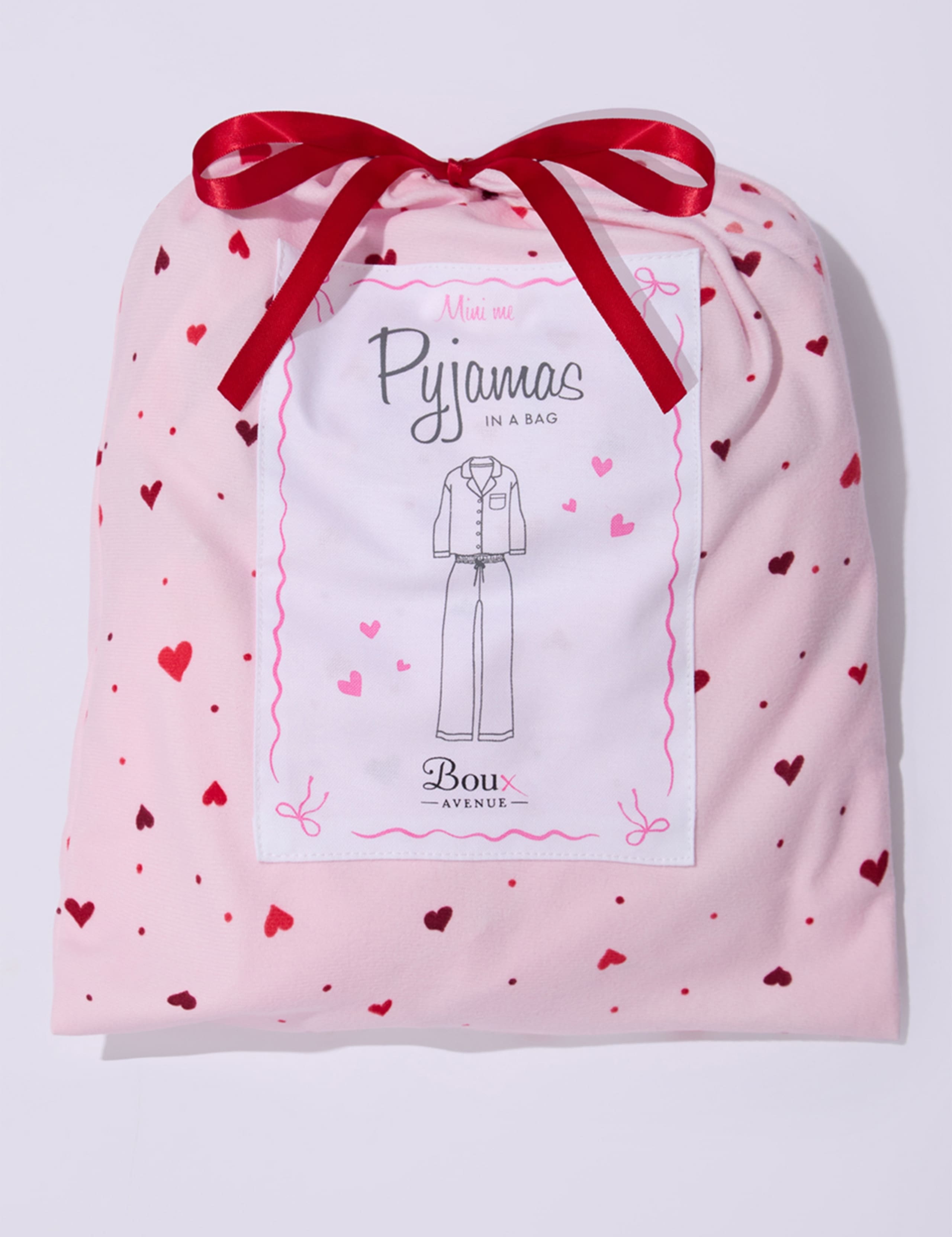 Fleece Heart Print Pyjamas in a Bag (2-12 Yrs) 6 of 6
