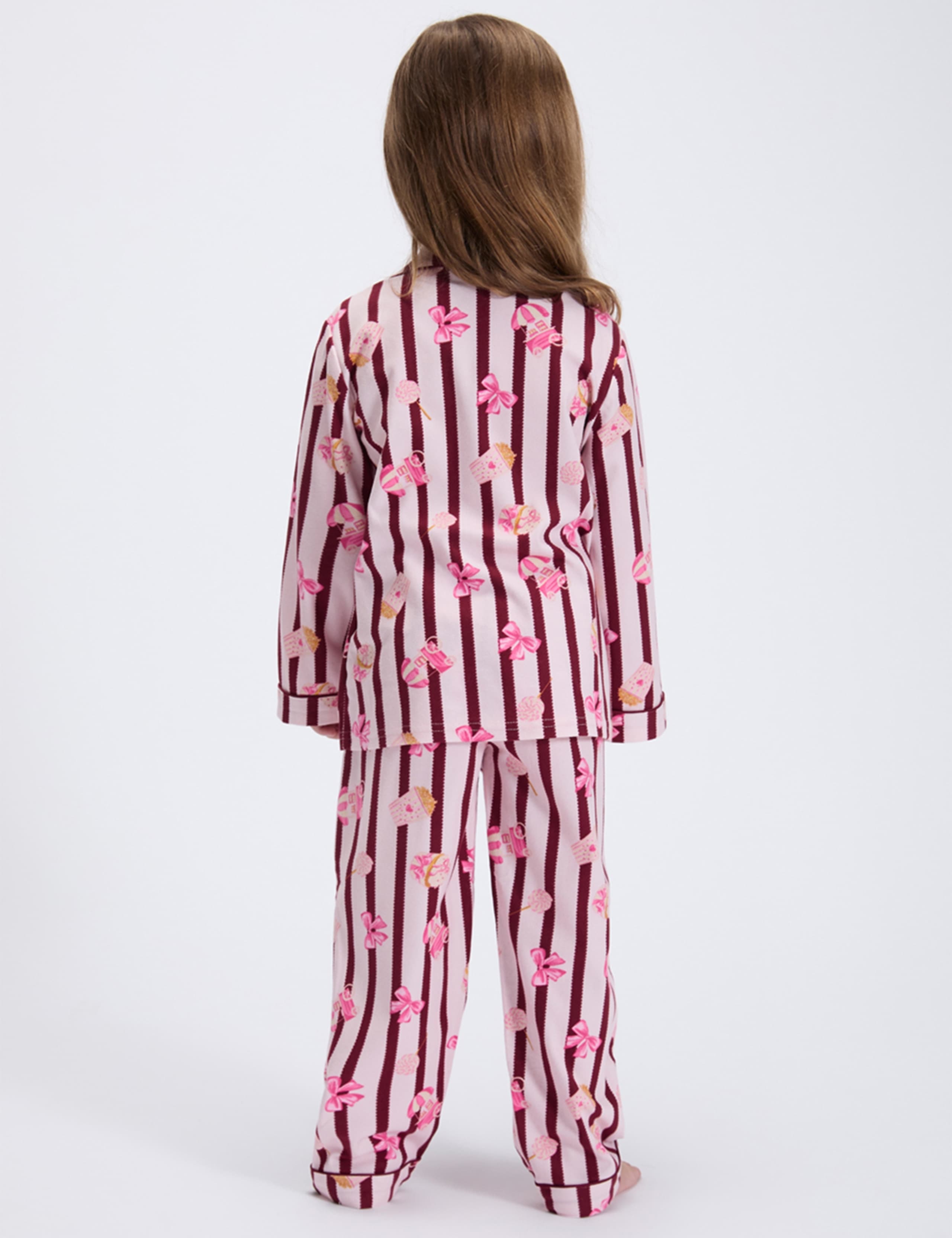 Fleece Popcorn Striped Pyjamas in a Bag (2-12 Yrs) 6 of 8
