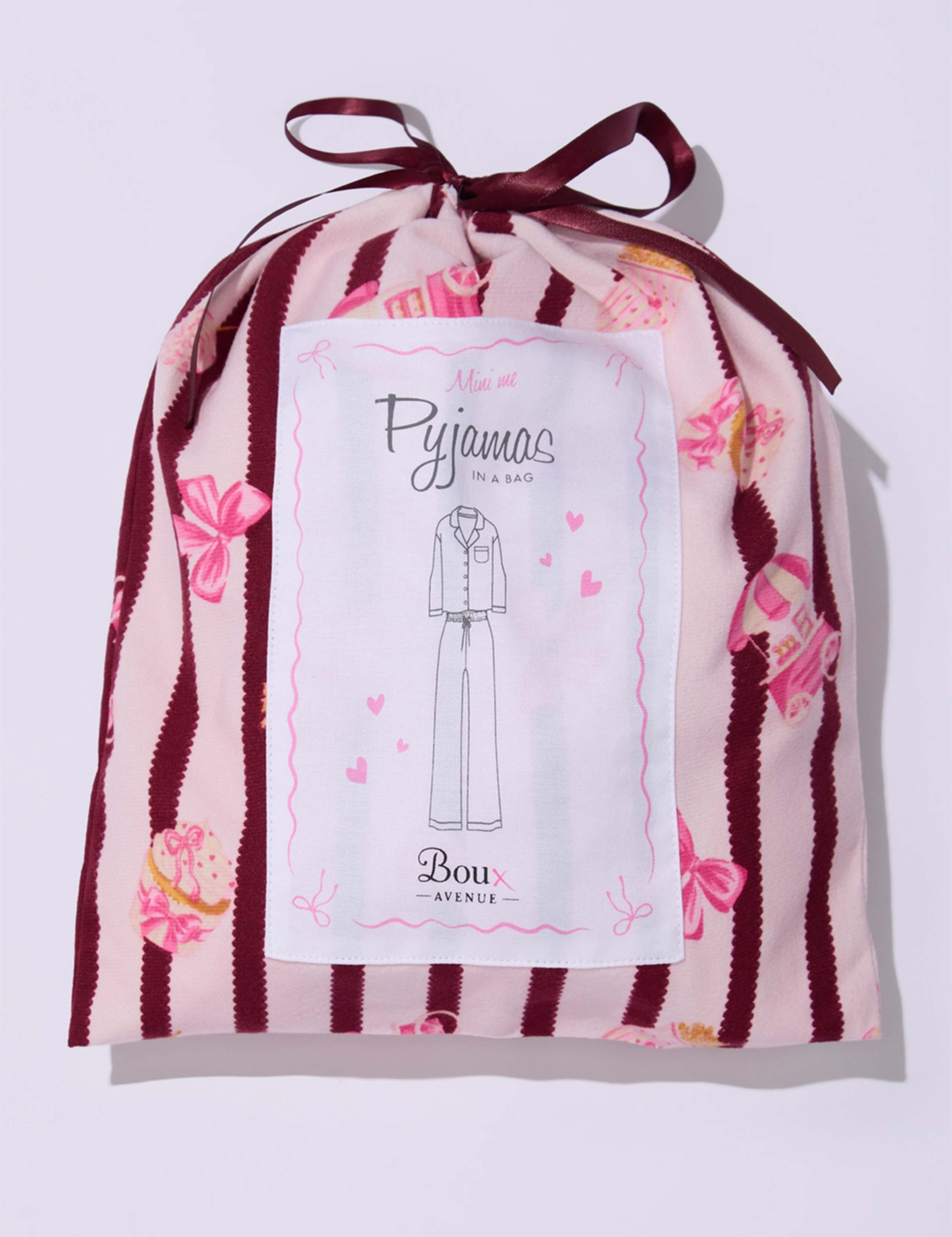 Fleece Popcorn Striped Pyjamas in a Bag (2-12 Yrs) 8 of 8